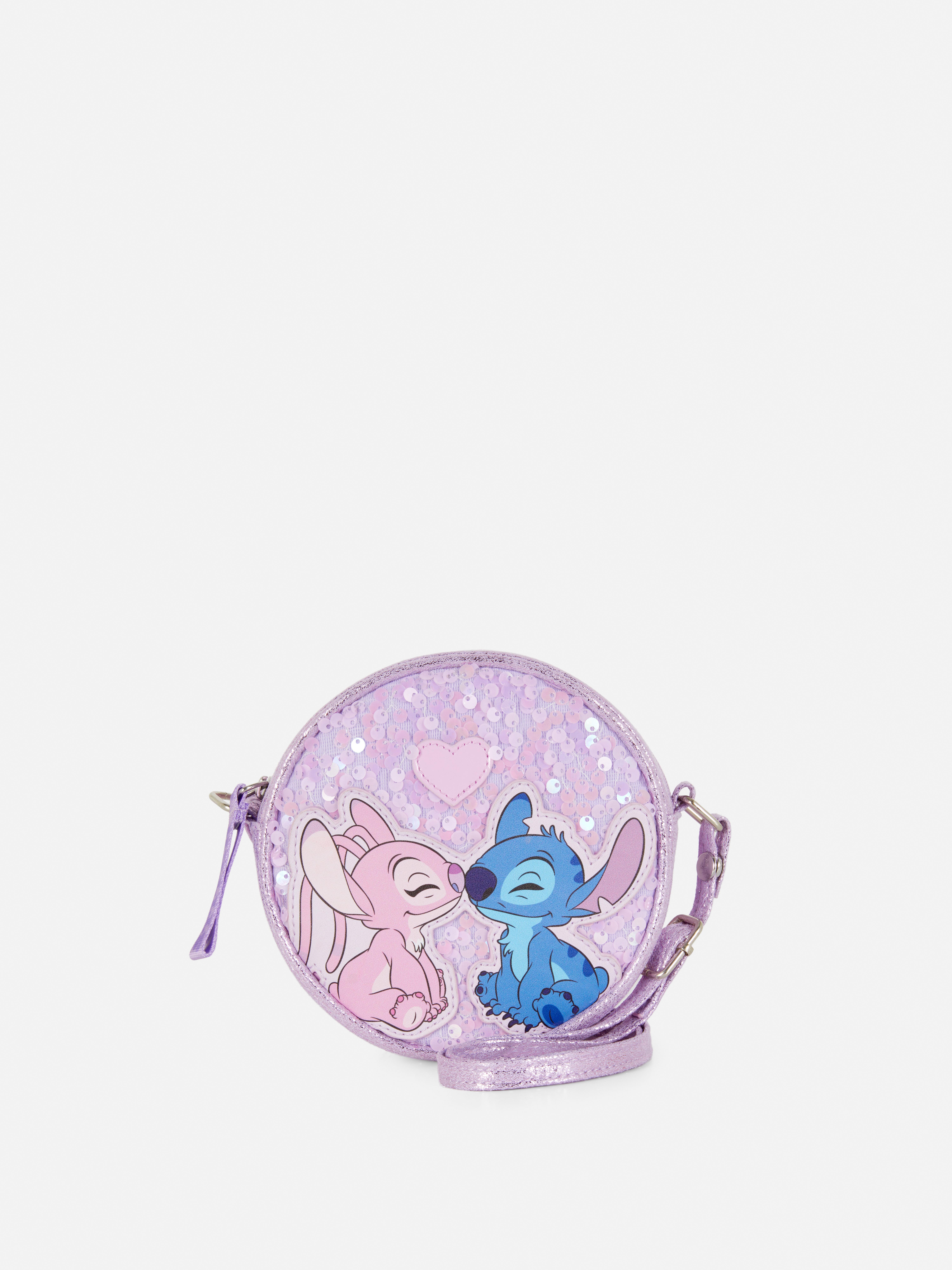 Disney's Stitch & Angel Sequin Crossbody Bag