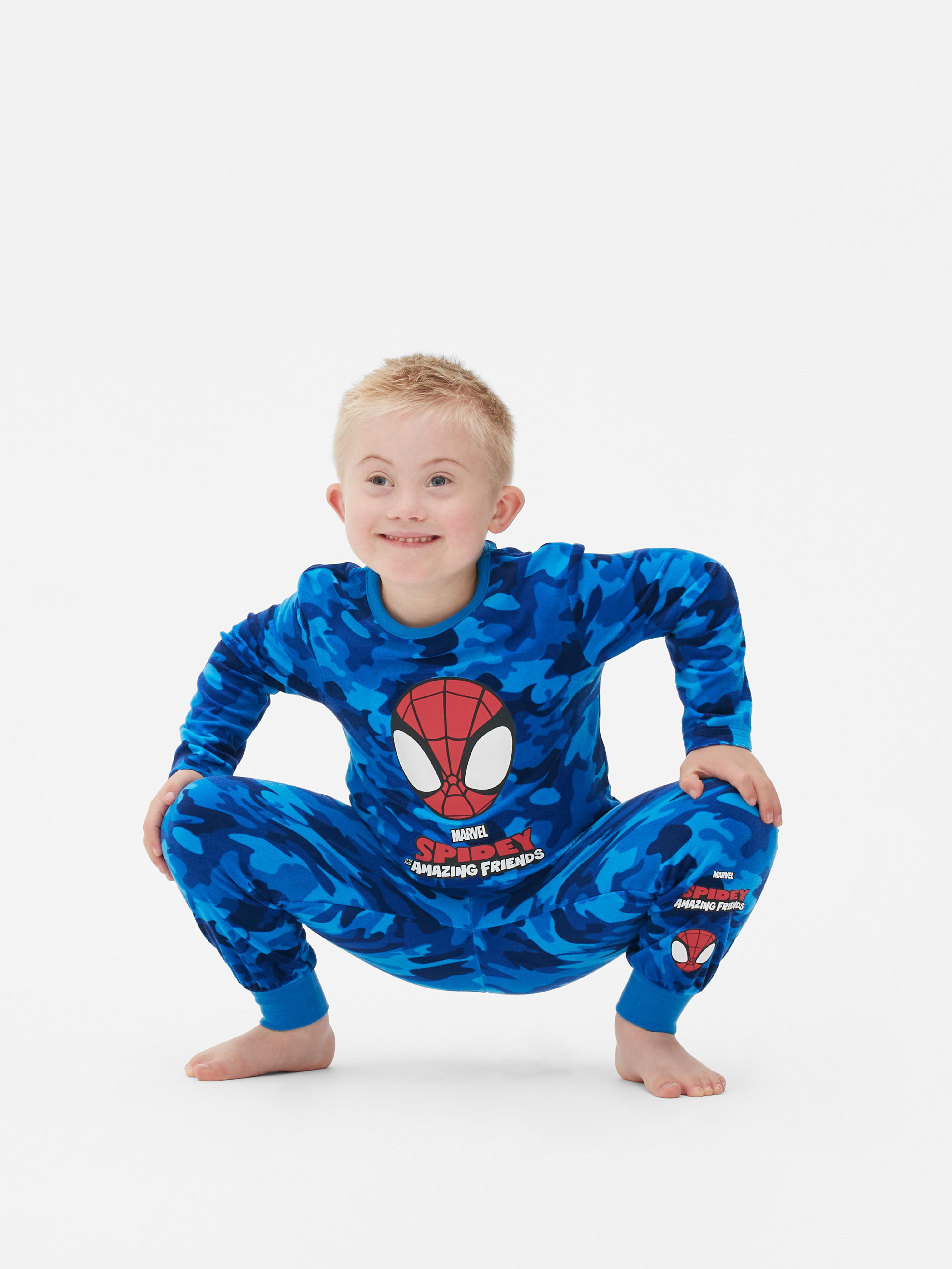 Set pijama din polar Omul-Păianjen Marvel