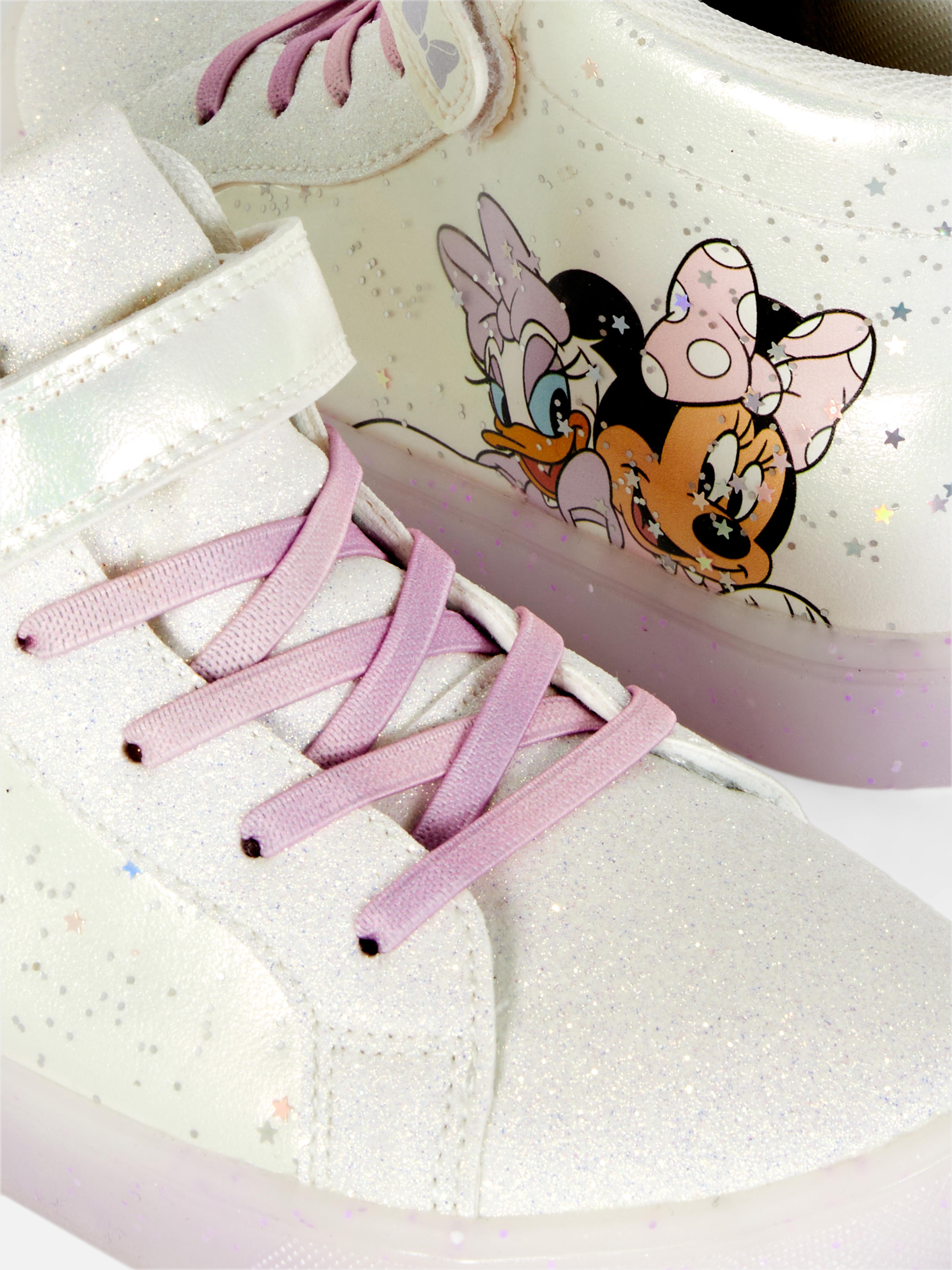 Tenis con luces de niña, blanco/rosado de Minnie Mouse ©Disney