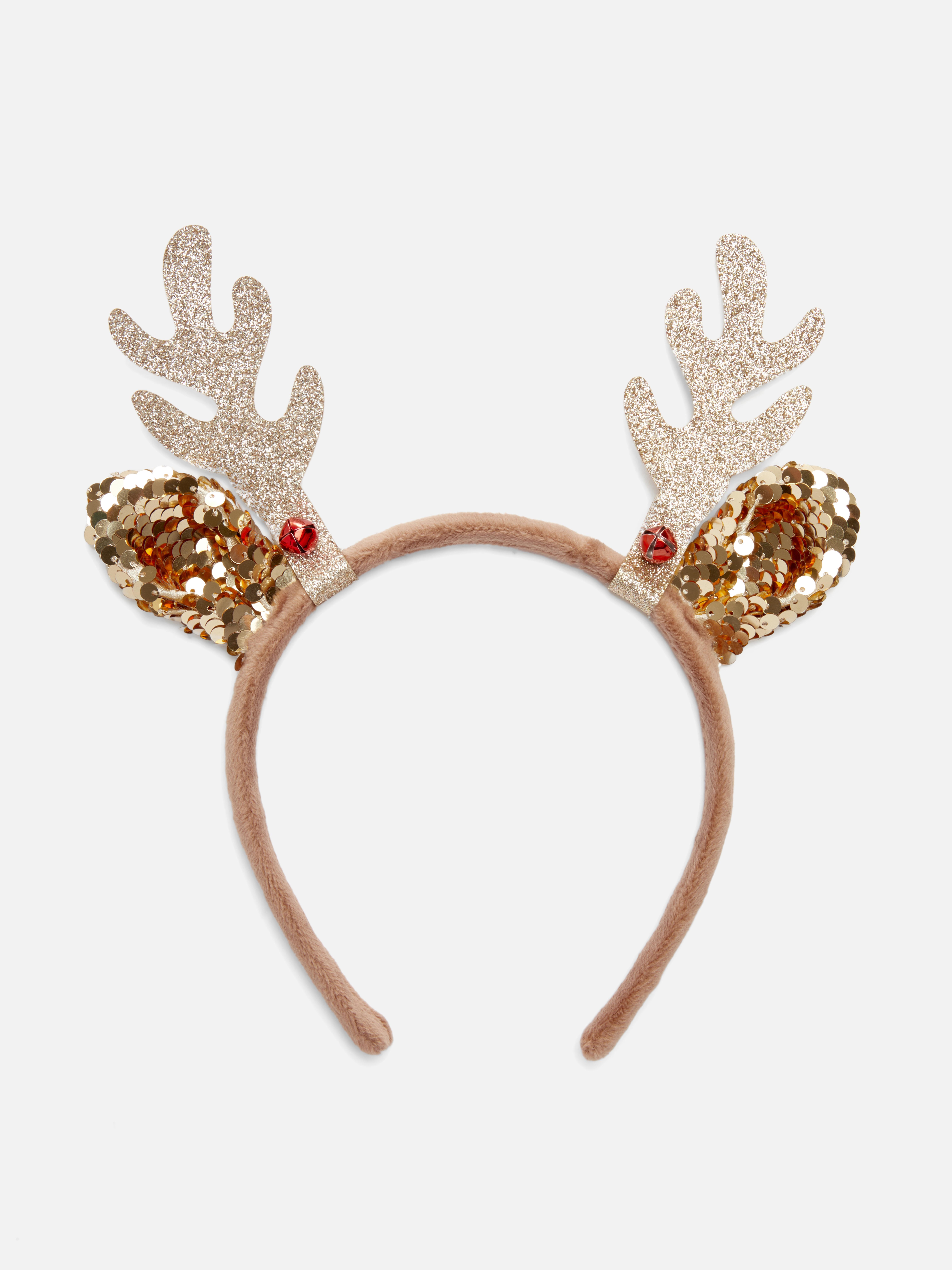 Glitter Reindeer Headband