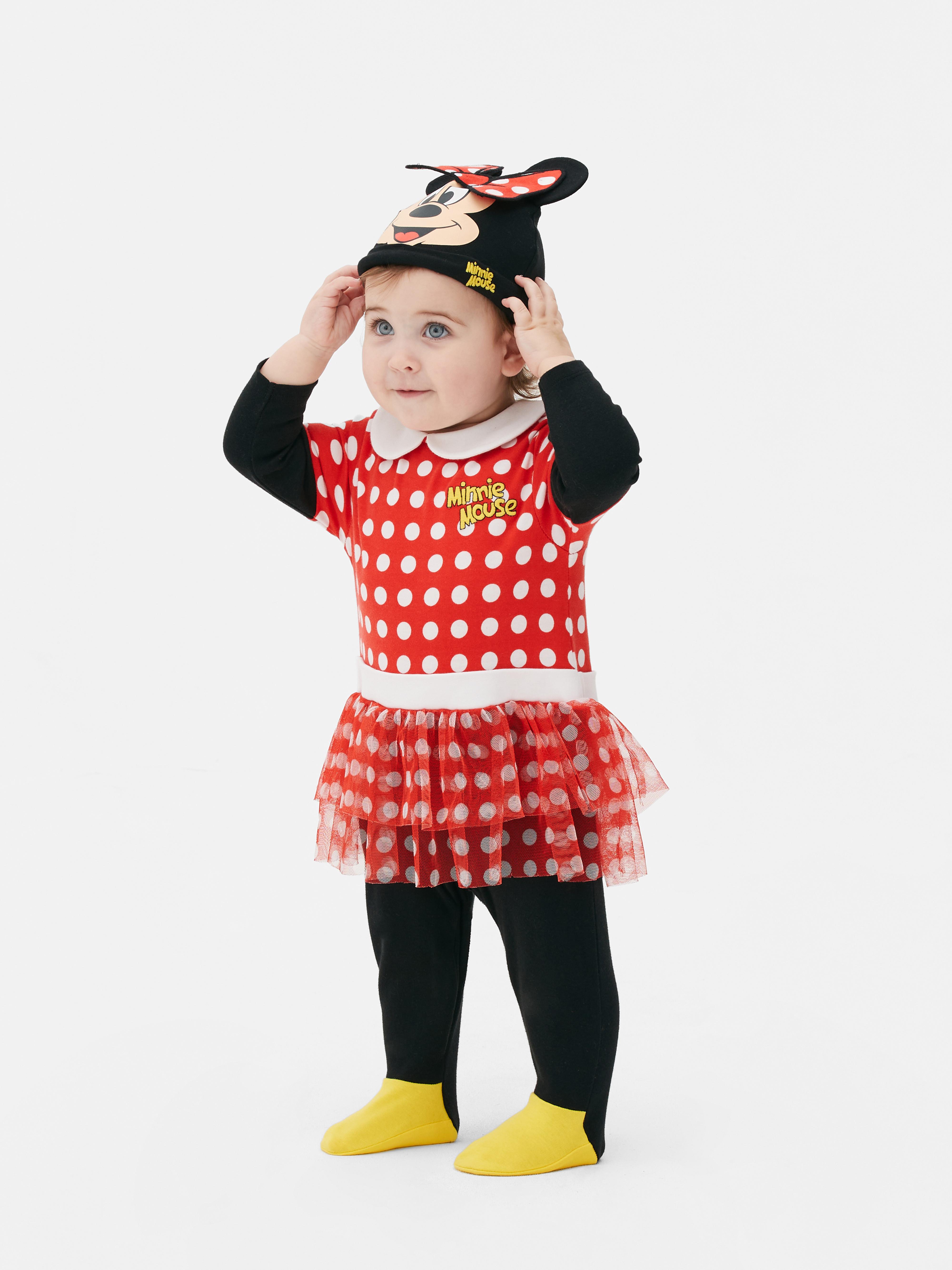 Girls Red Disney's Minnie Mouse Bodysuit and Hat Set