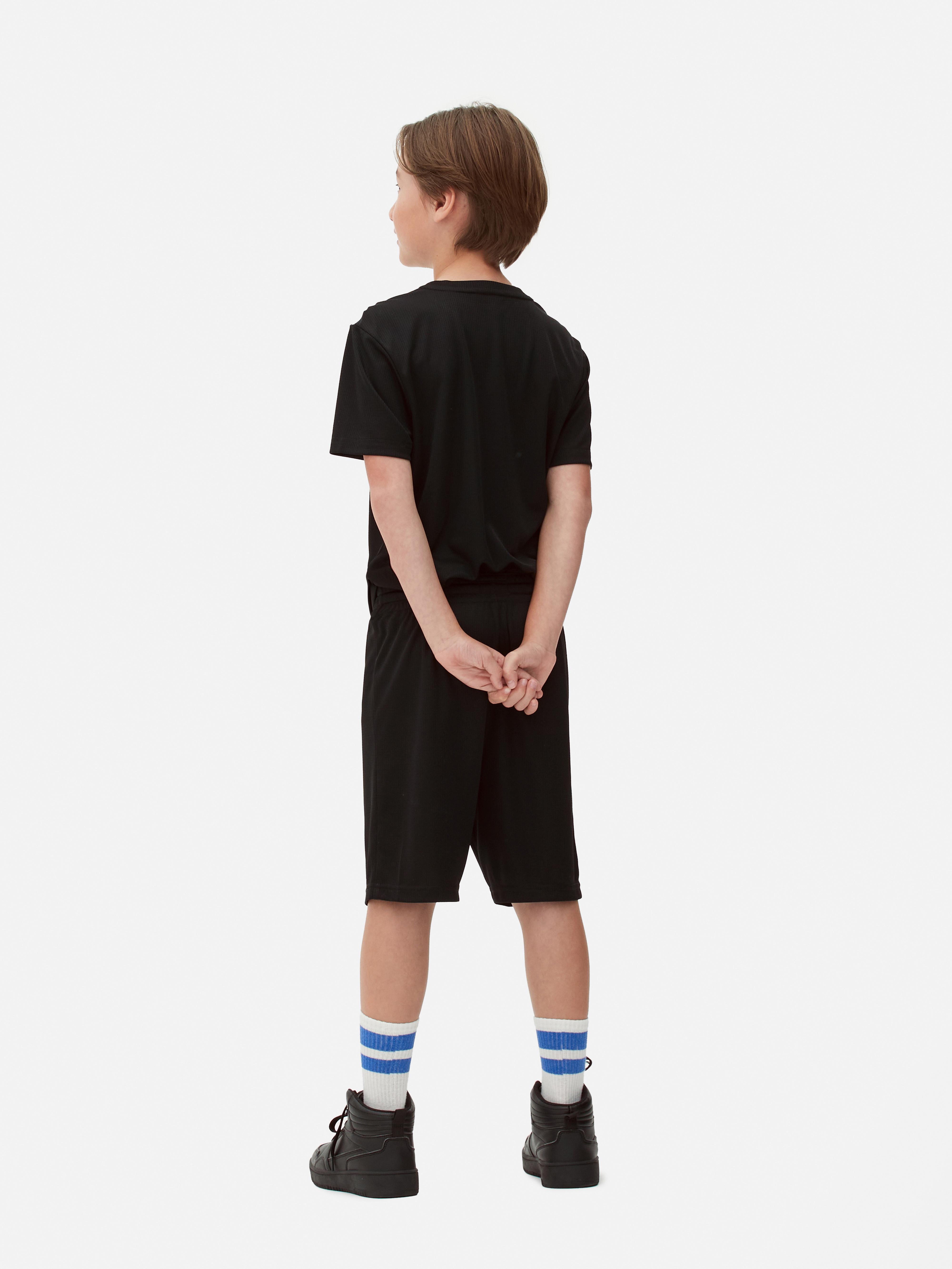 Boys Black Mesh Drawstring Shorts | Primark