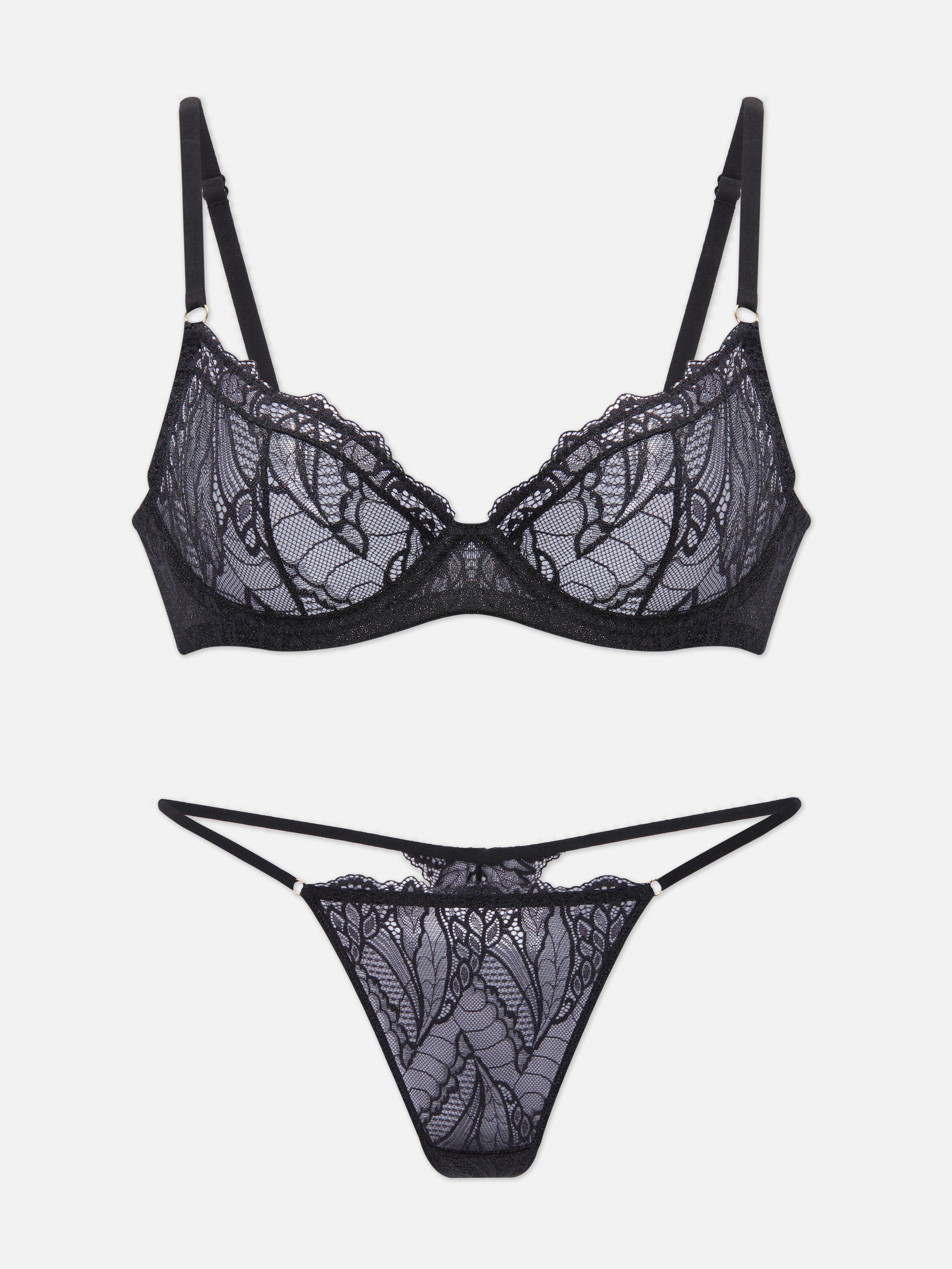 Non-Padded Lace Lingerie Set