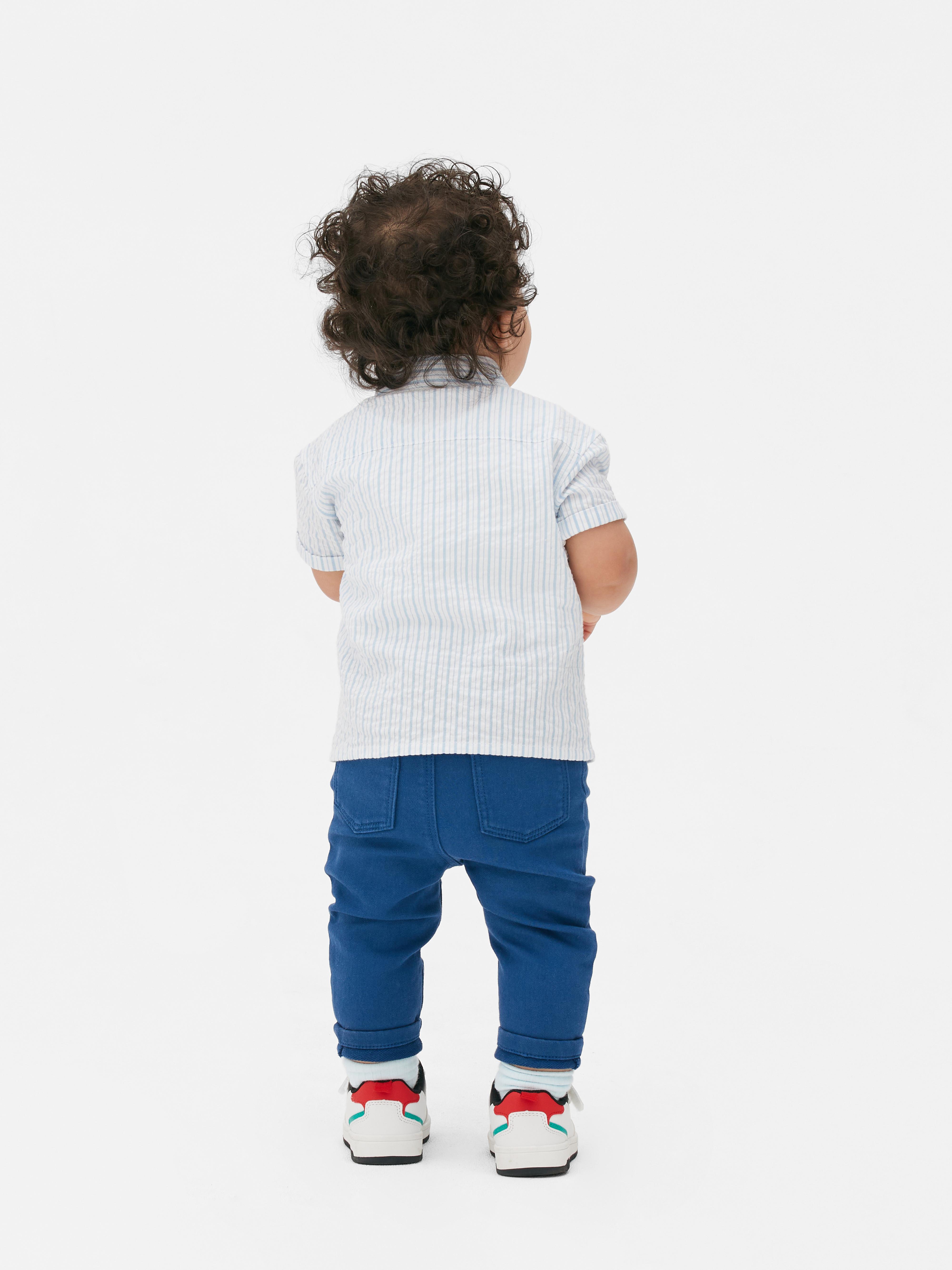 Baby Boys Navy Straight Leg Twill Pants Primark