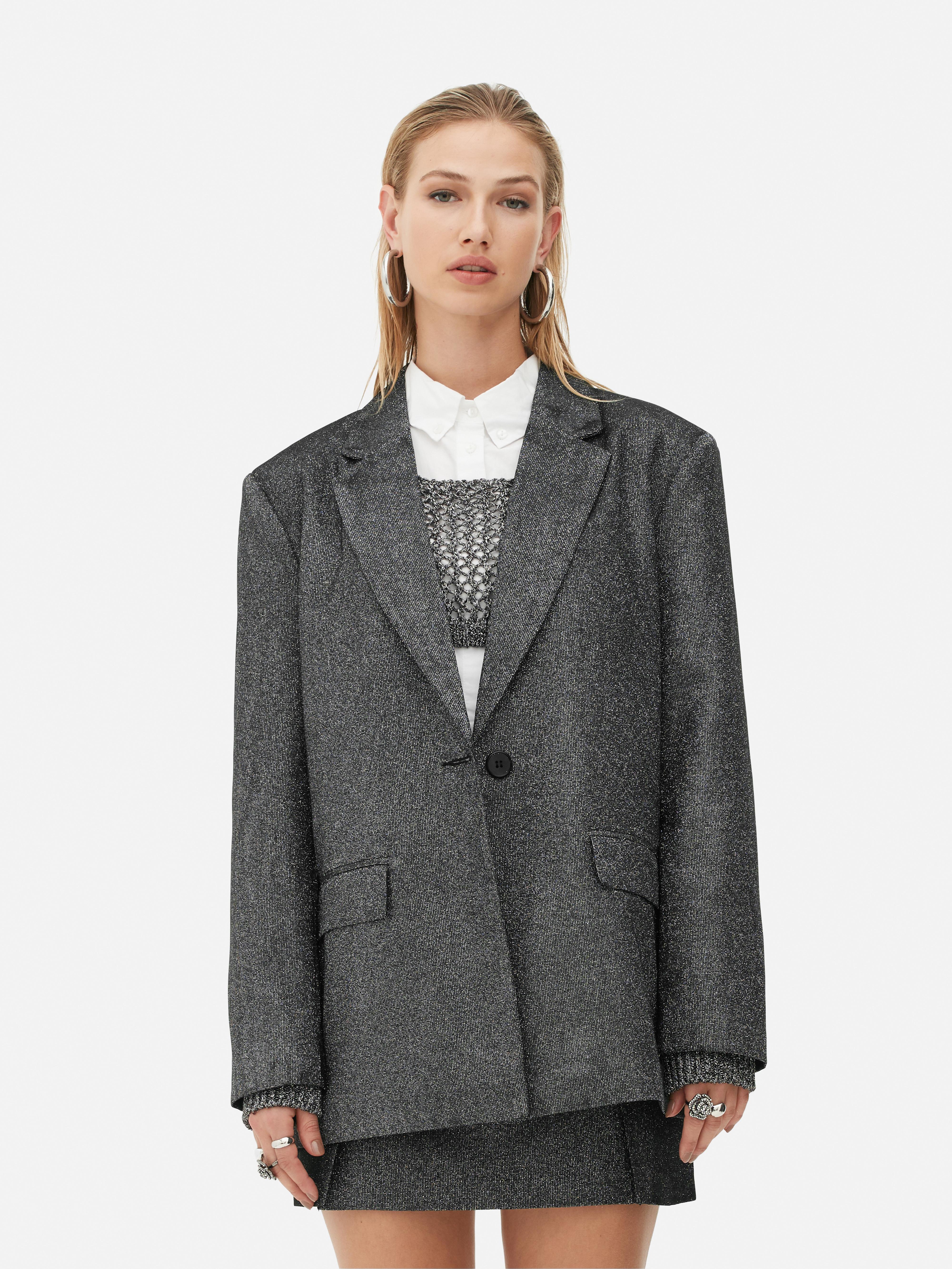 Rita Ora Glitter Single-Breasted Blazer | Primark