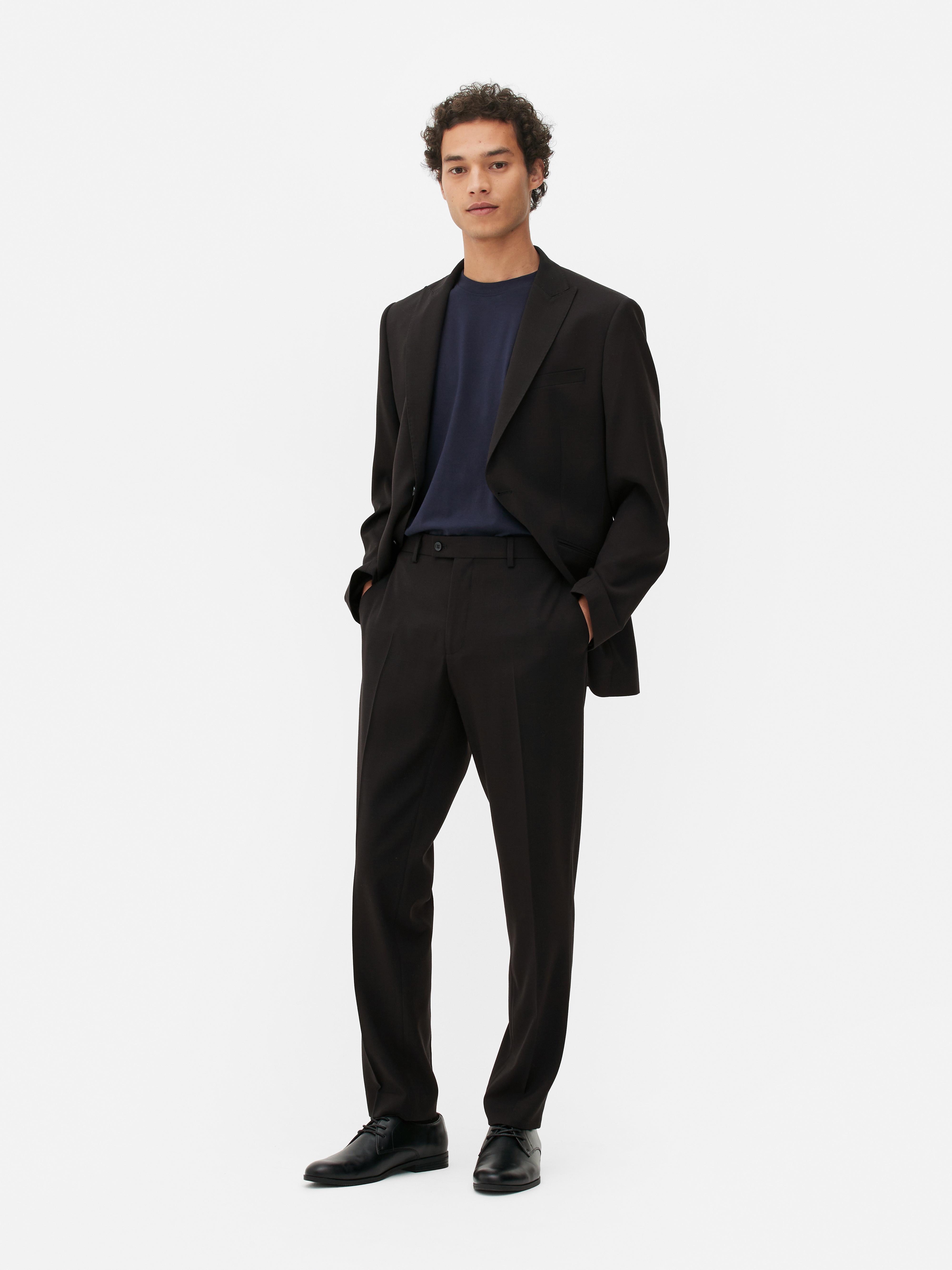 Black suit trousers