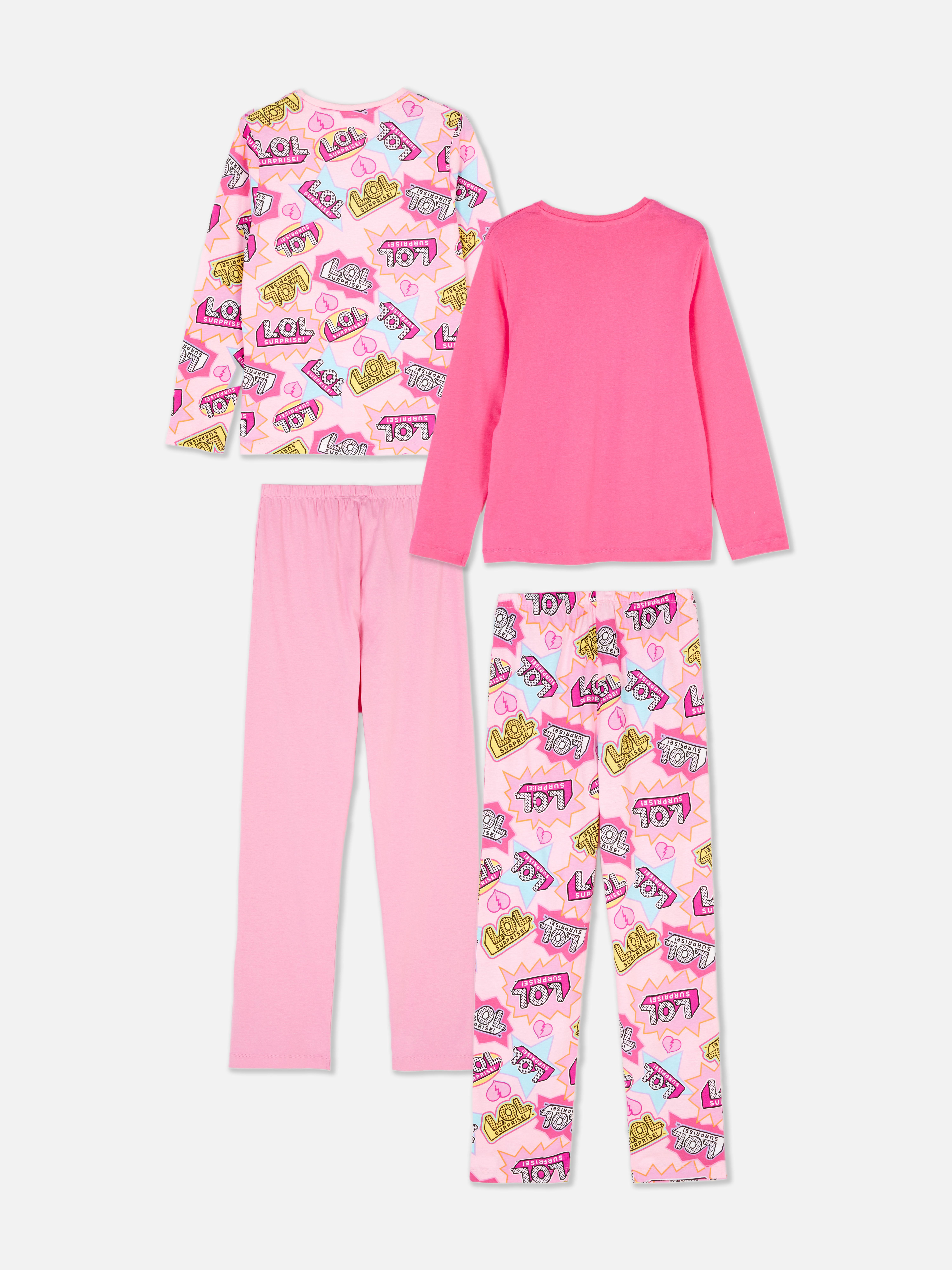 Girls Pink 2pk LOL Surprise! Long Sleeve Pyjamas