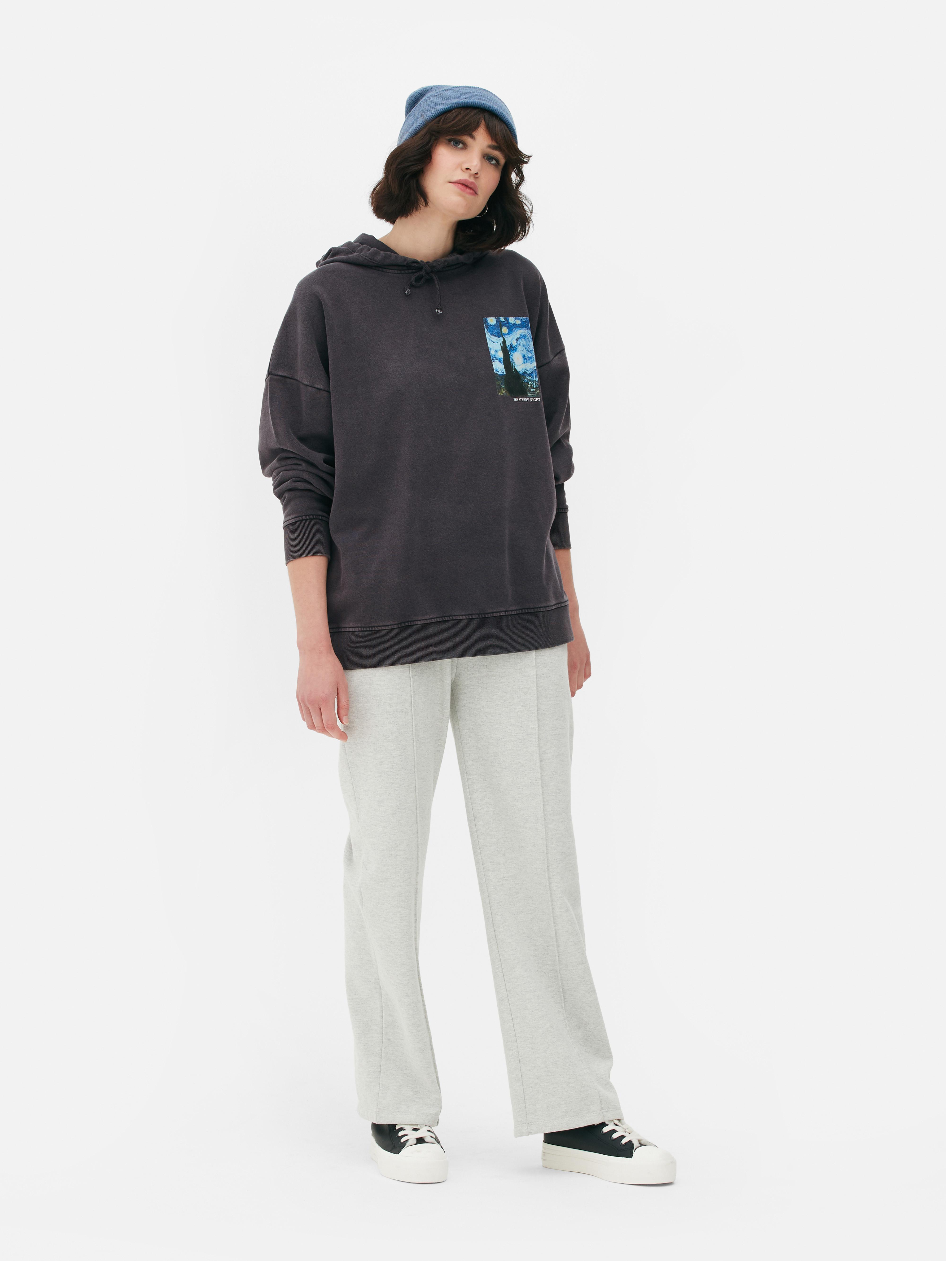 Oversized Printed Sweatshirt - Dark gray/Nirvana - Ladies