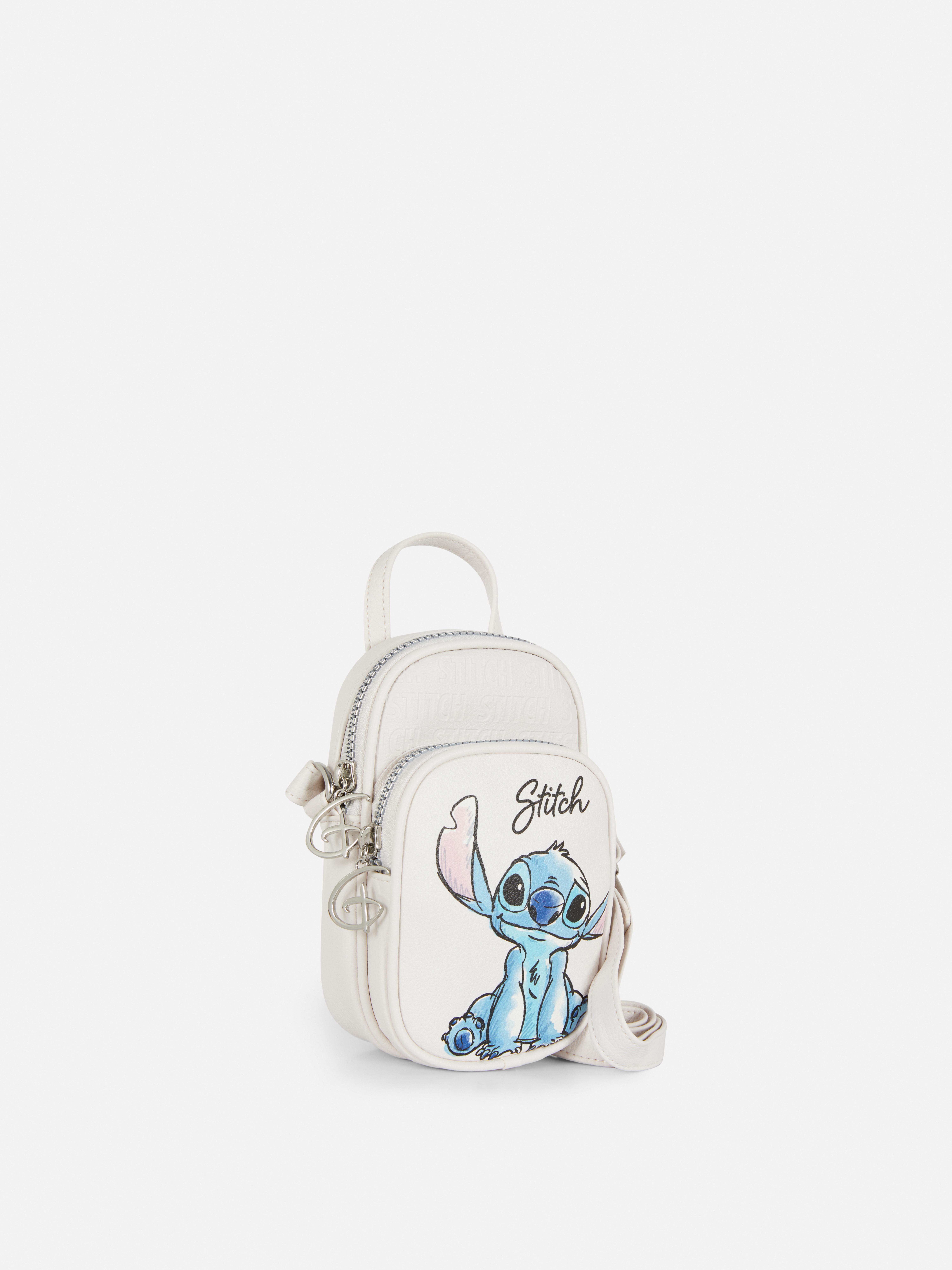 Womens Ecru Disney's Lilo & Stitch Phone Holder Bag