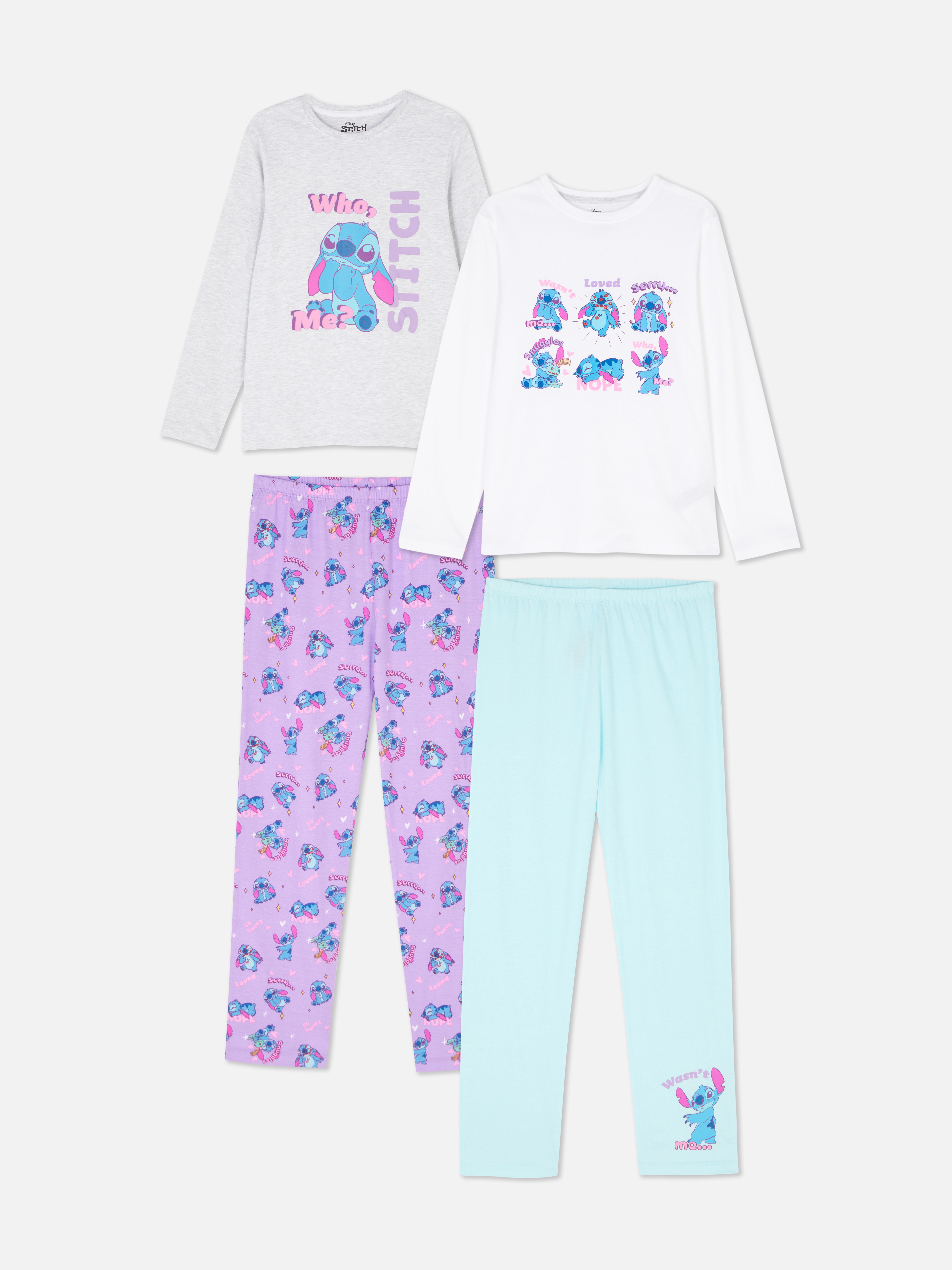 „Disney Lilo & Stitch“ Schlafanzug mit Grafik, 2er-Pack