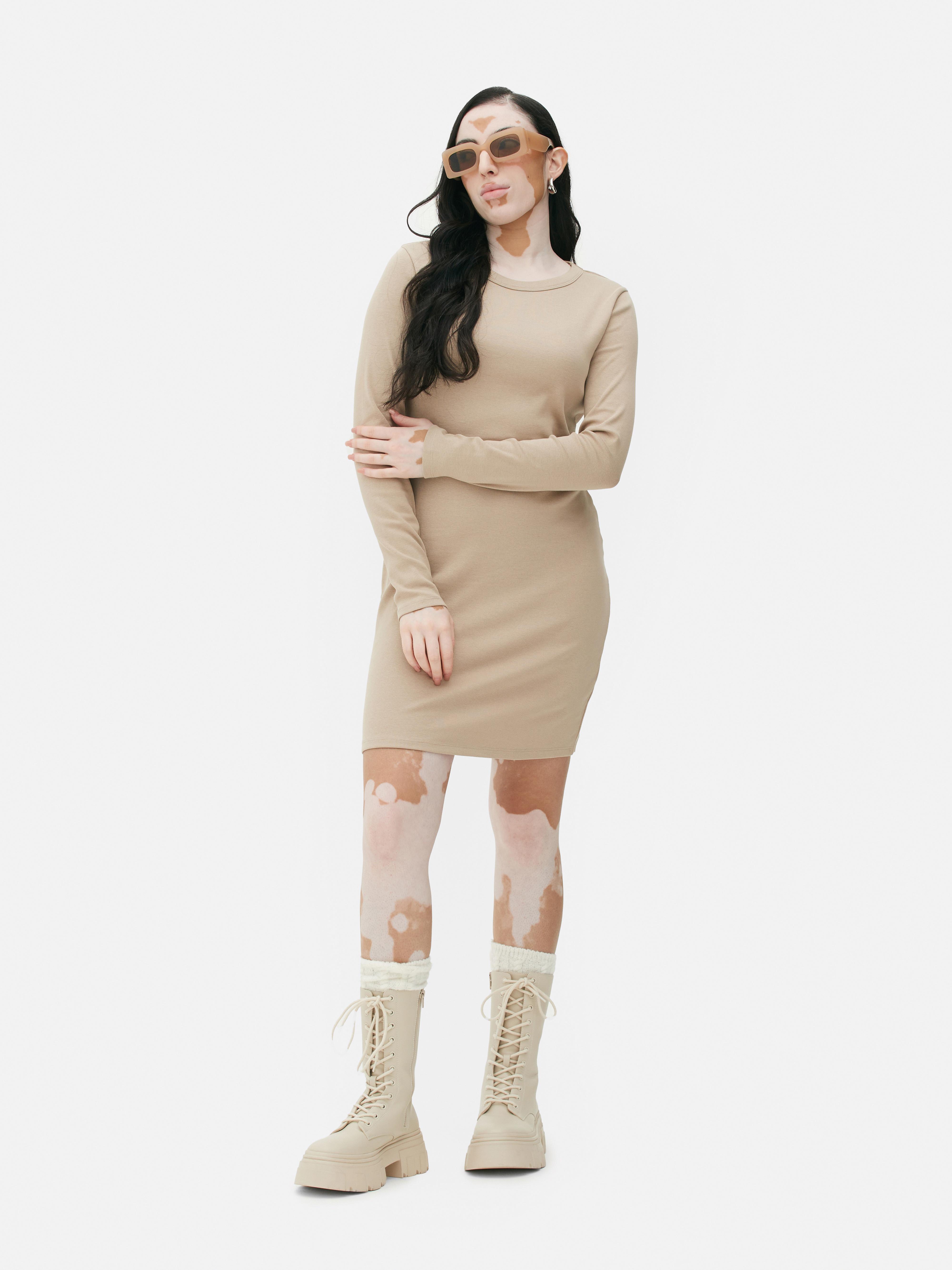 Ribbed mini dress with built in shapewear!!! SO good!! In my