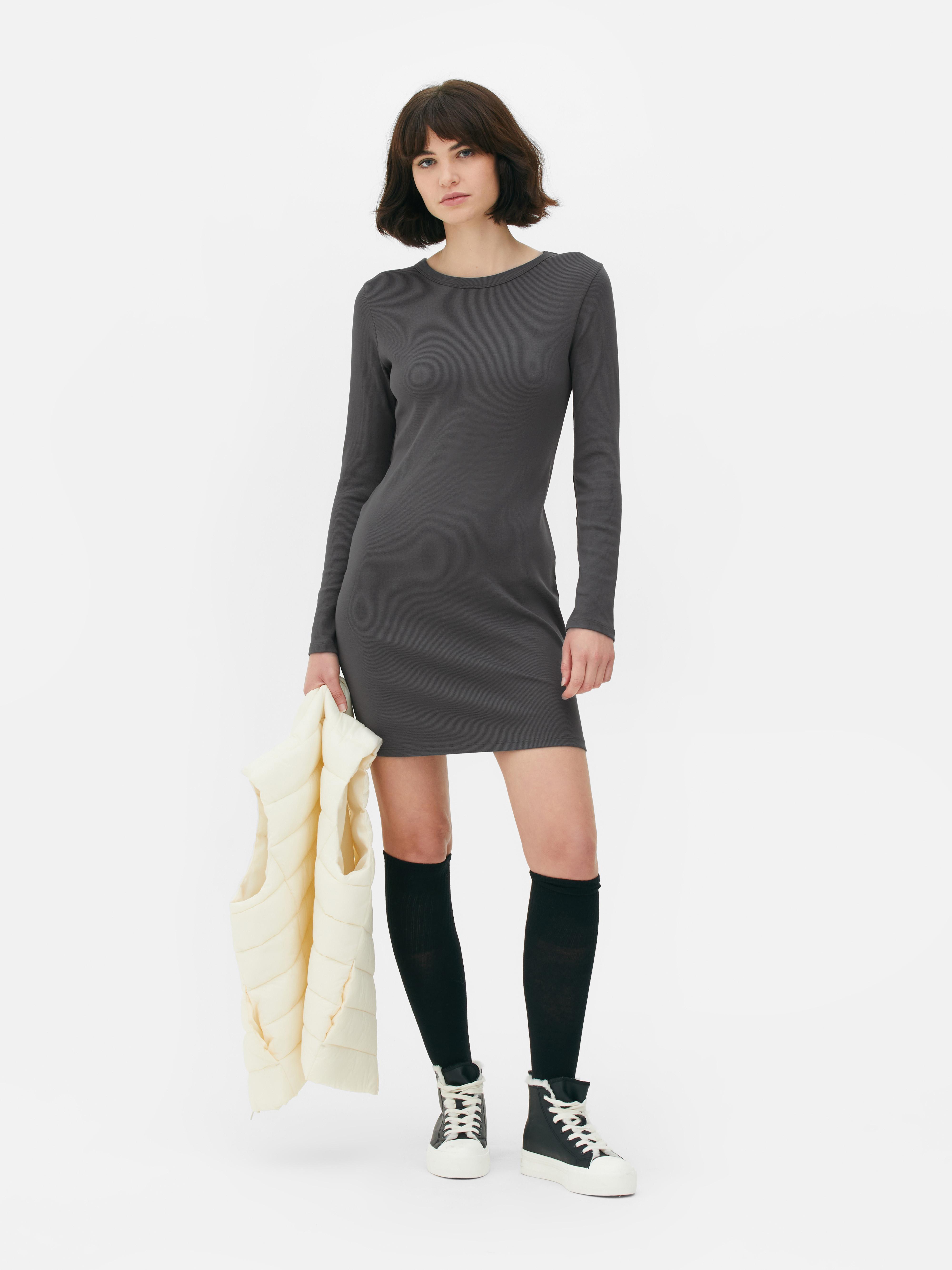 Ribbed mini dress with built in shapewear!!! SO good!! In my