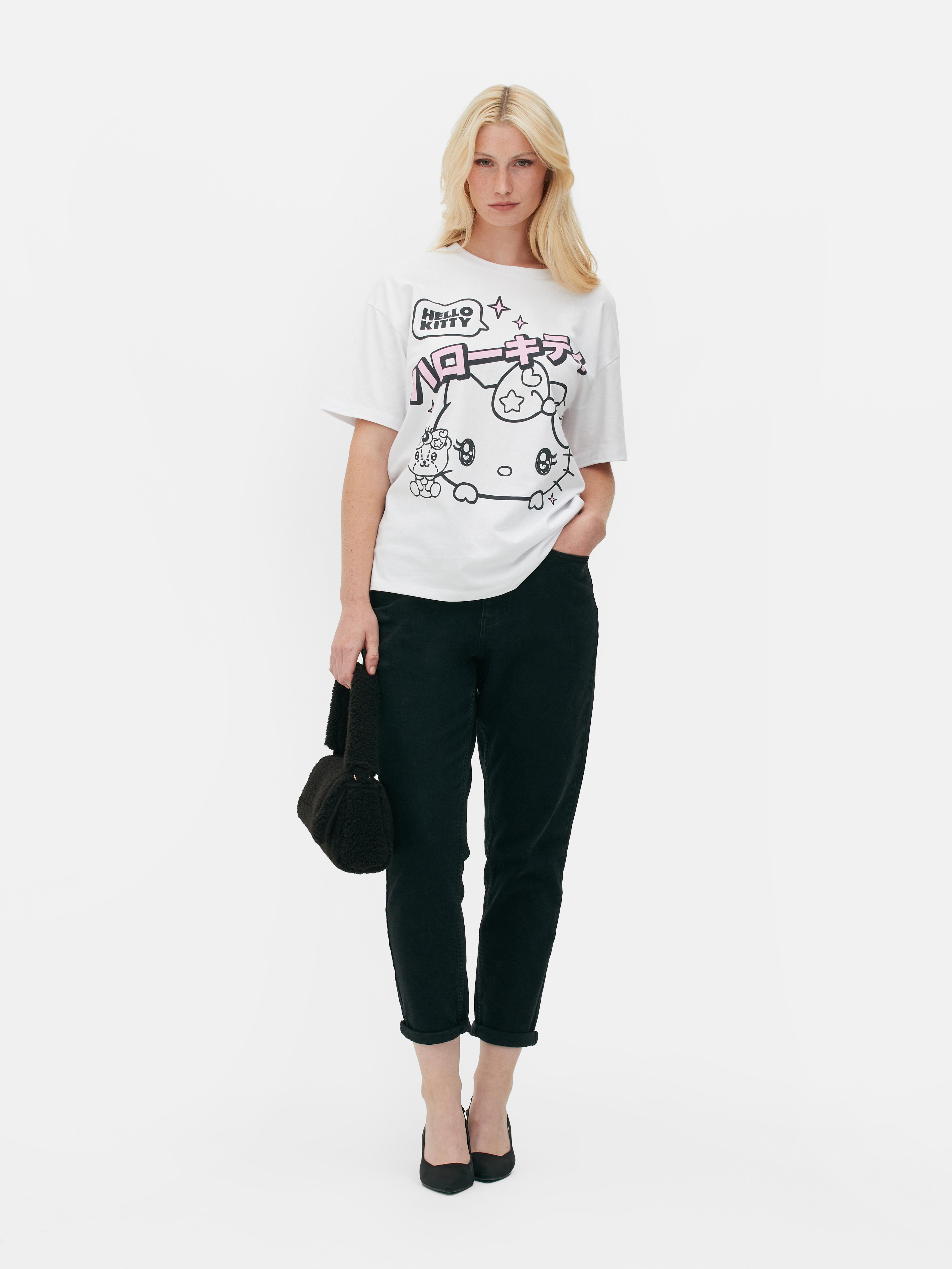T-shirt met print Hello Kitty