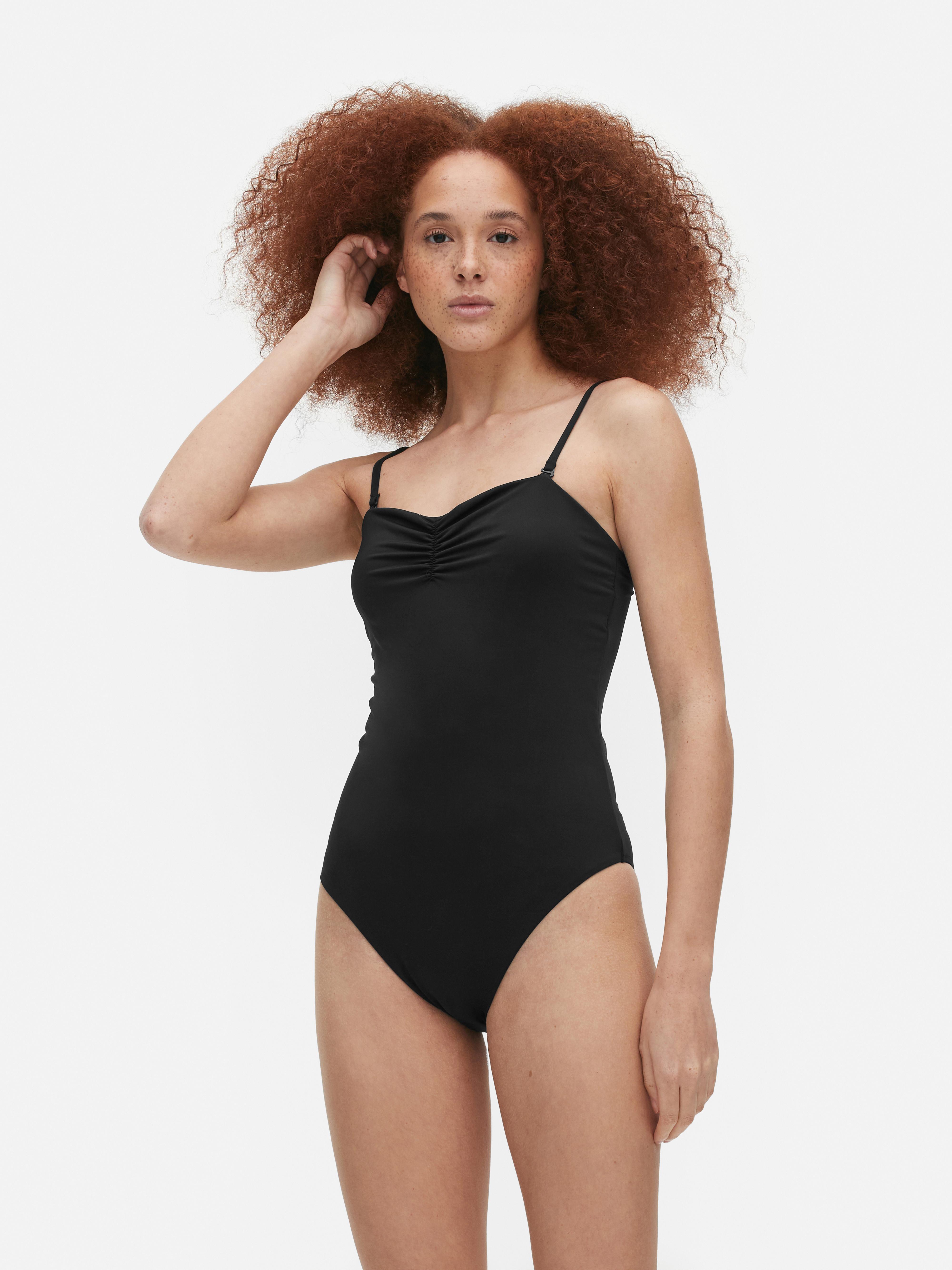 Ruched Sweetheart Neckline Swimsuit