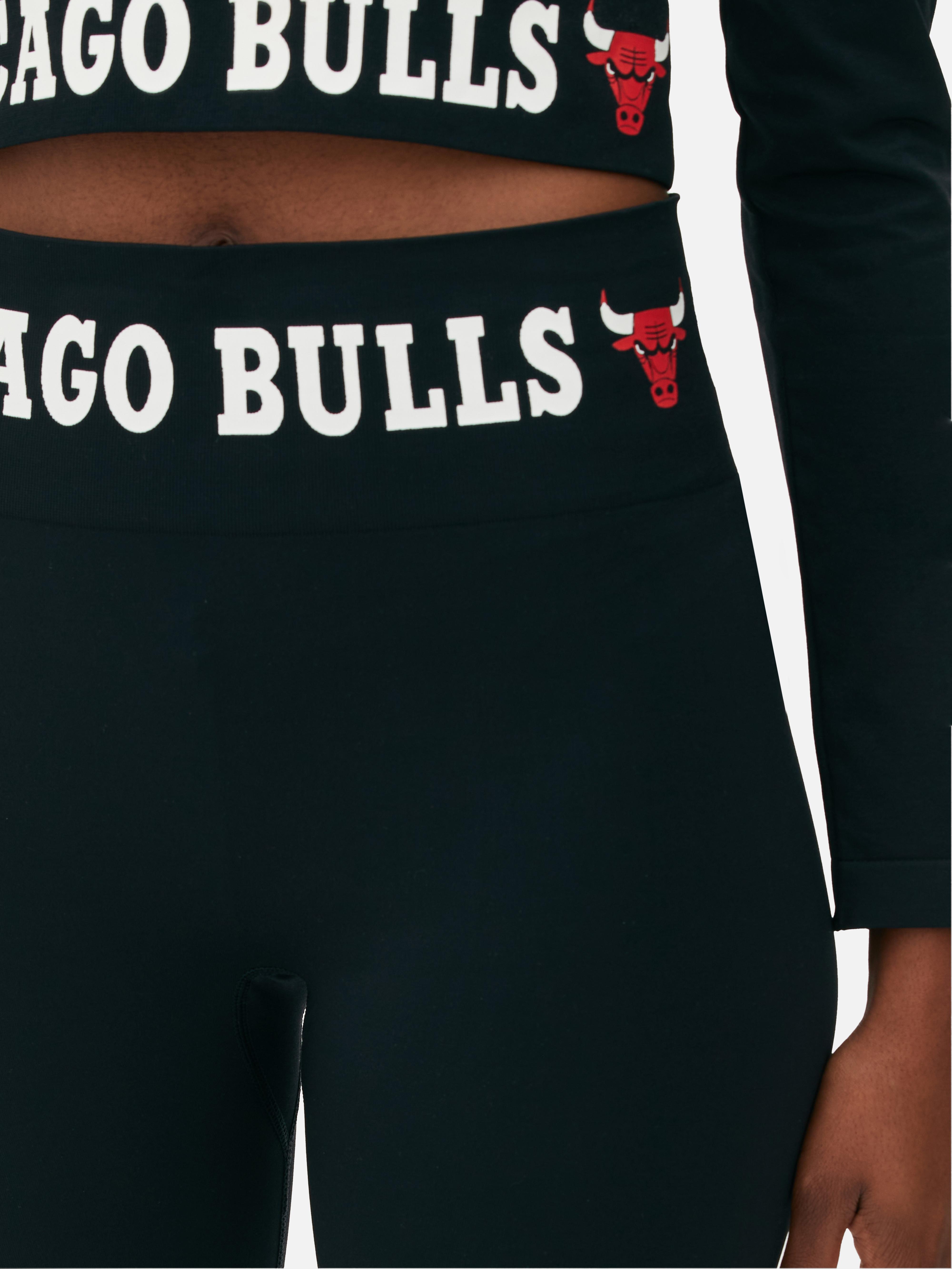 Womens Black Chicago Bulls Leggings