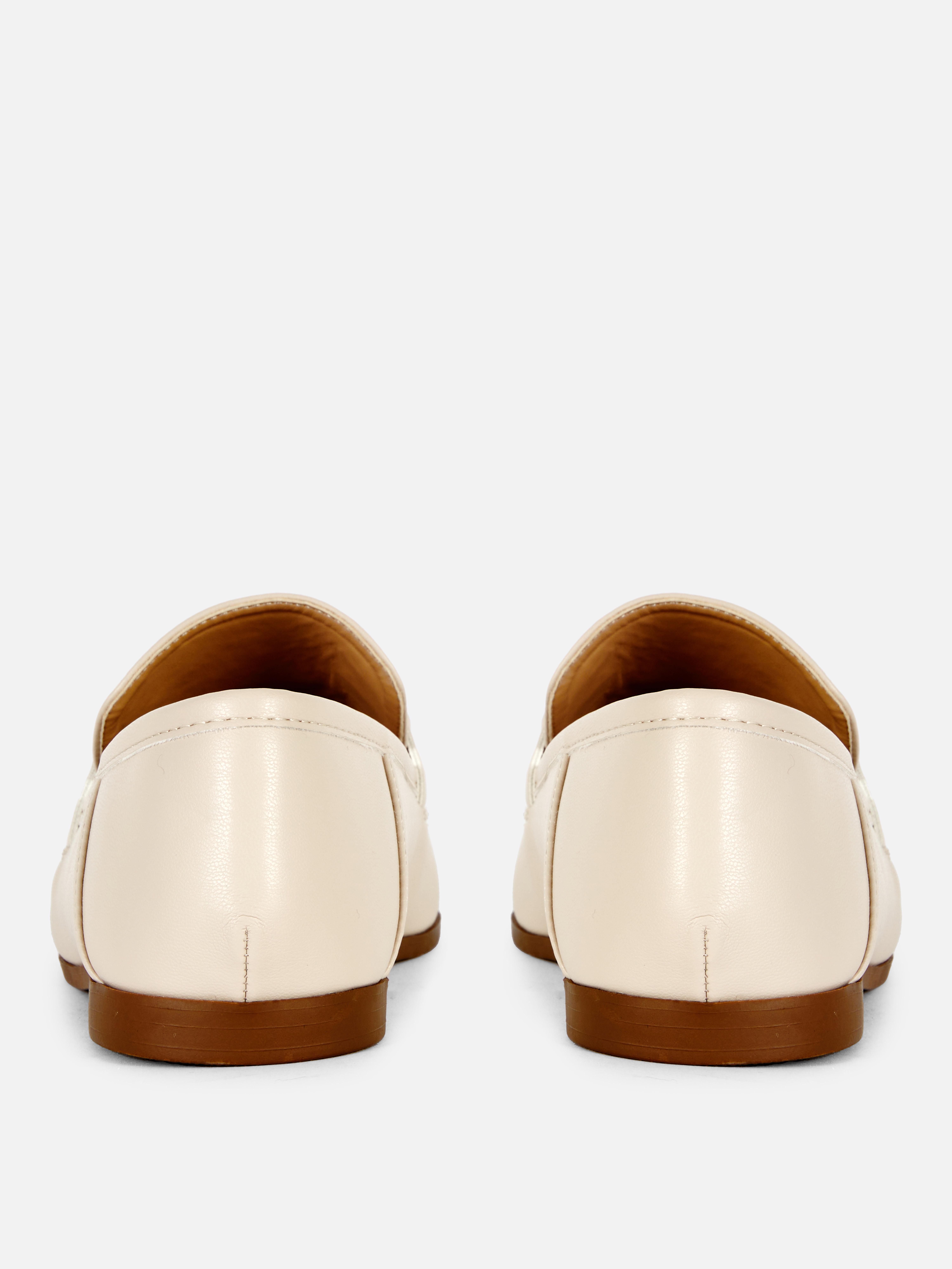 Loafers van imitatieleer met bit