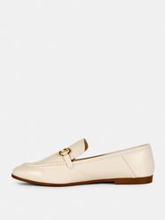 Womens Ecru Faux Leather Snaffle Loafers Primark