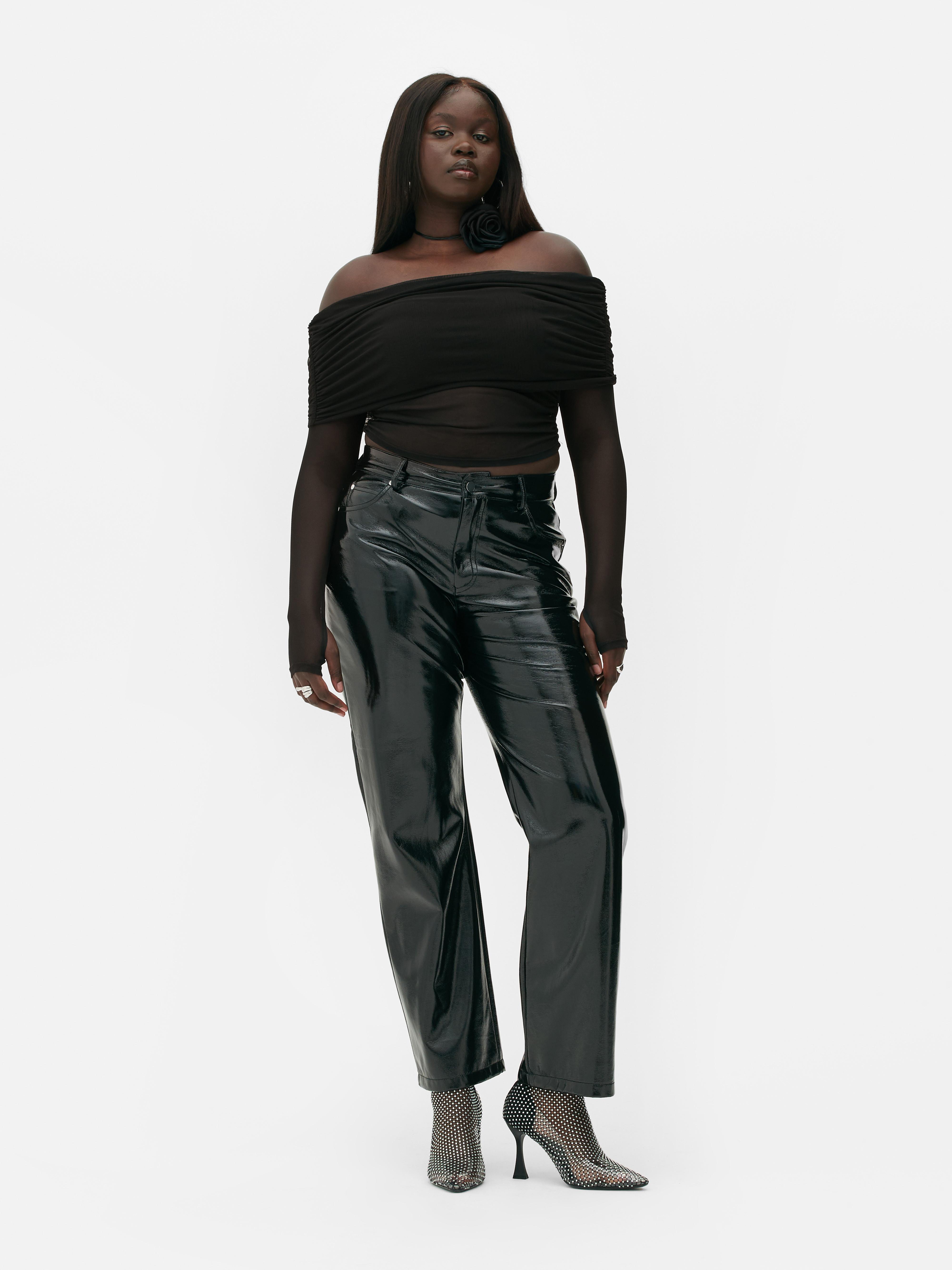 Rita Ora Mesh Bardot Top