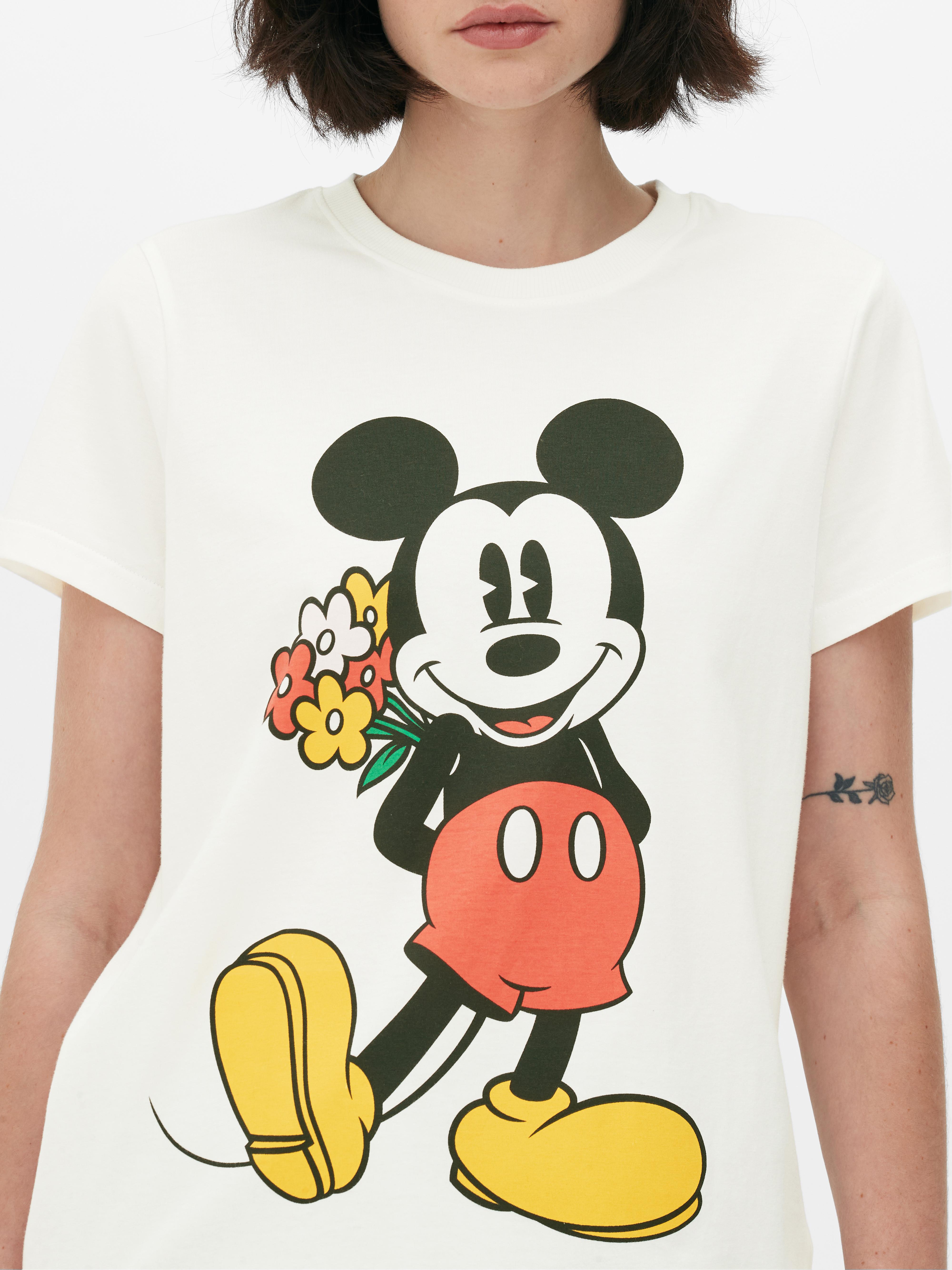 Camiseta de Minnie Mouse manga corta marfil para niña