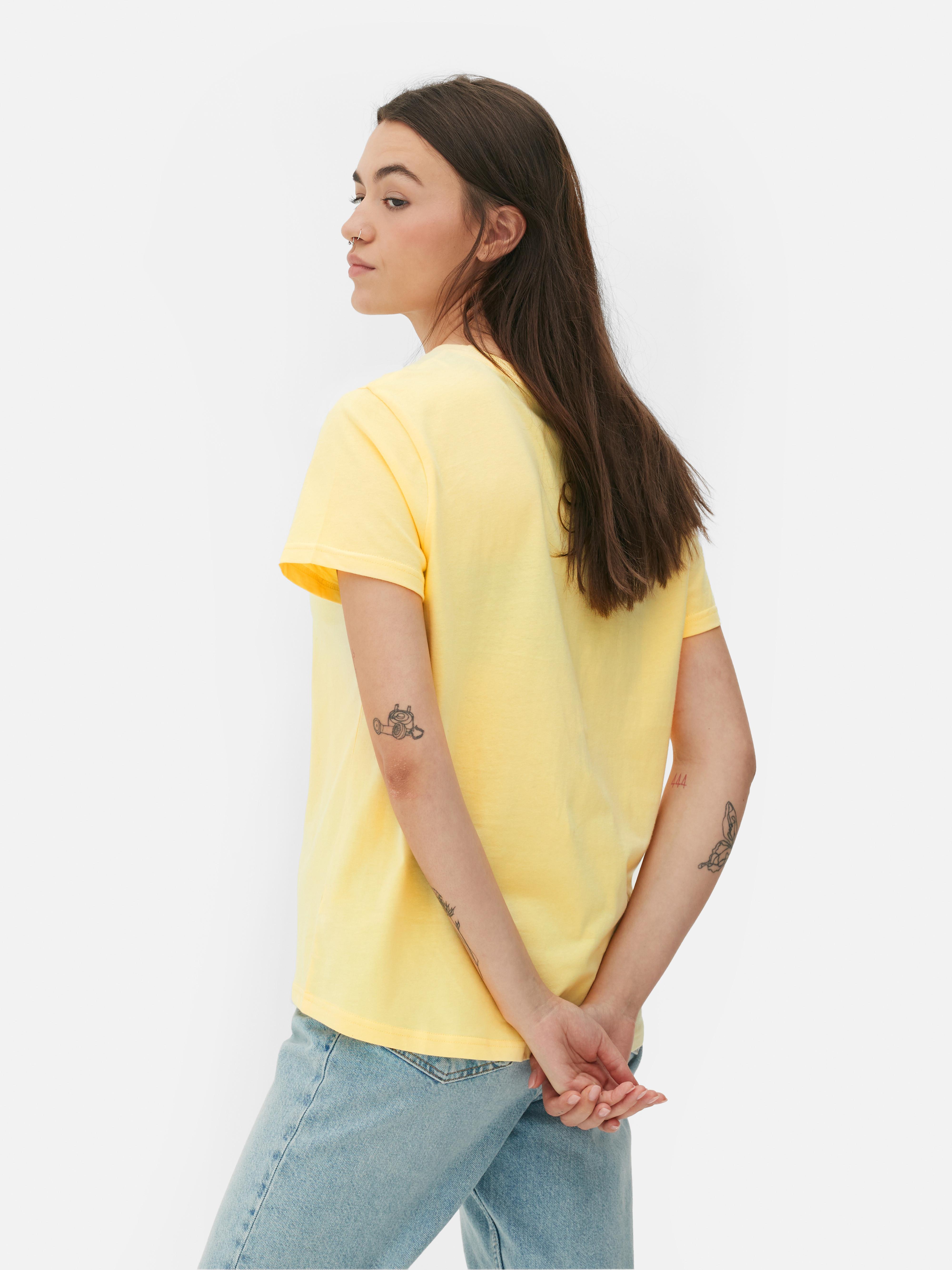 Camiseta de Piolín amarilla manga corta para niña 2T a 5T