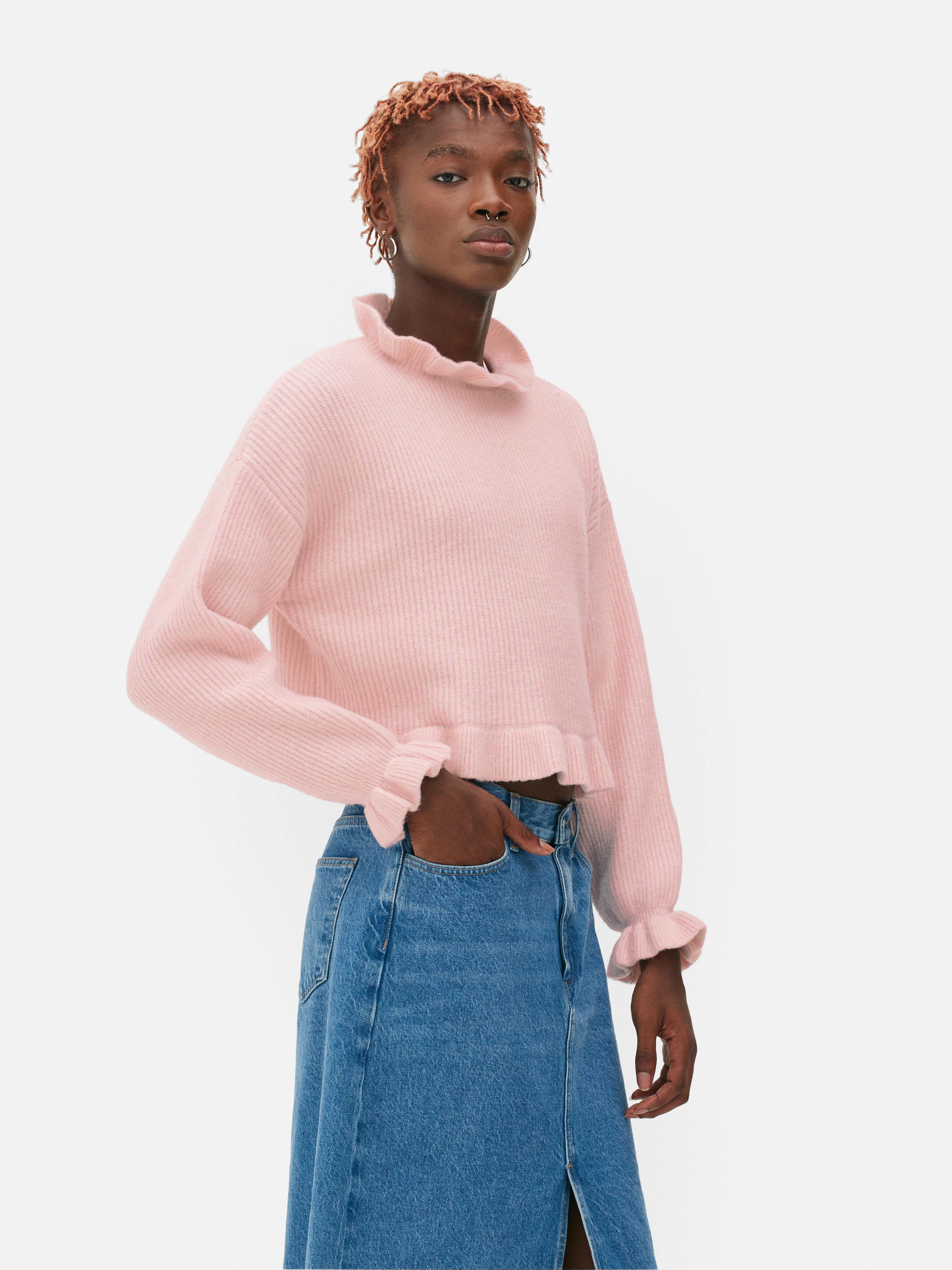 Frill shop turtleneck jumper