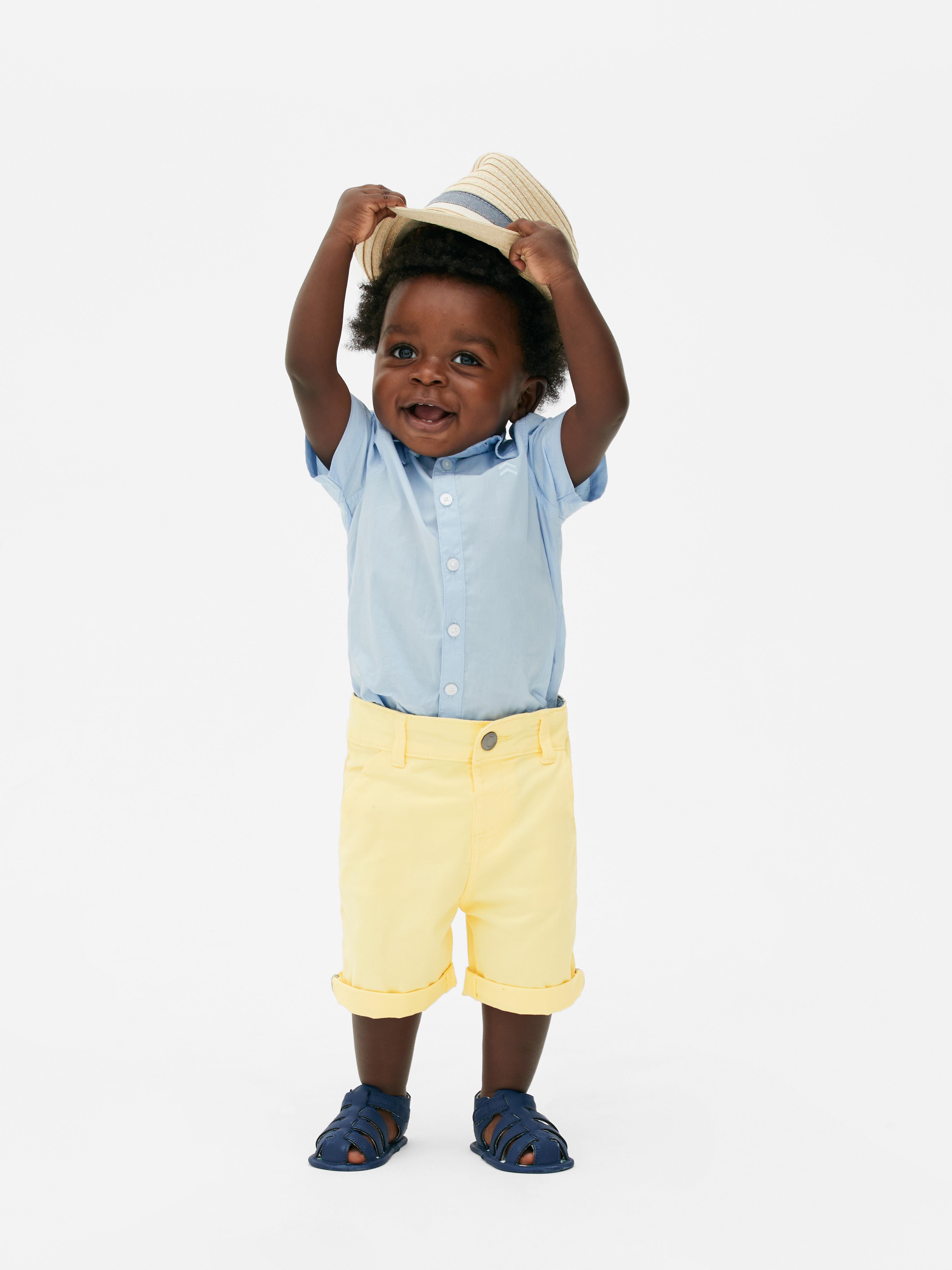 Baby Boys Lemon Cuffed Chino Shorts Primark