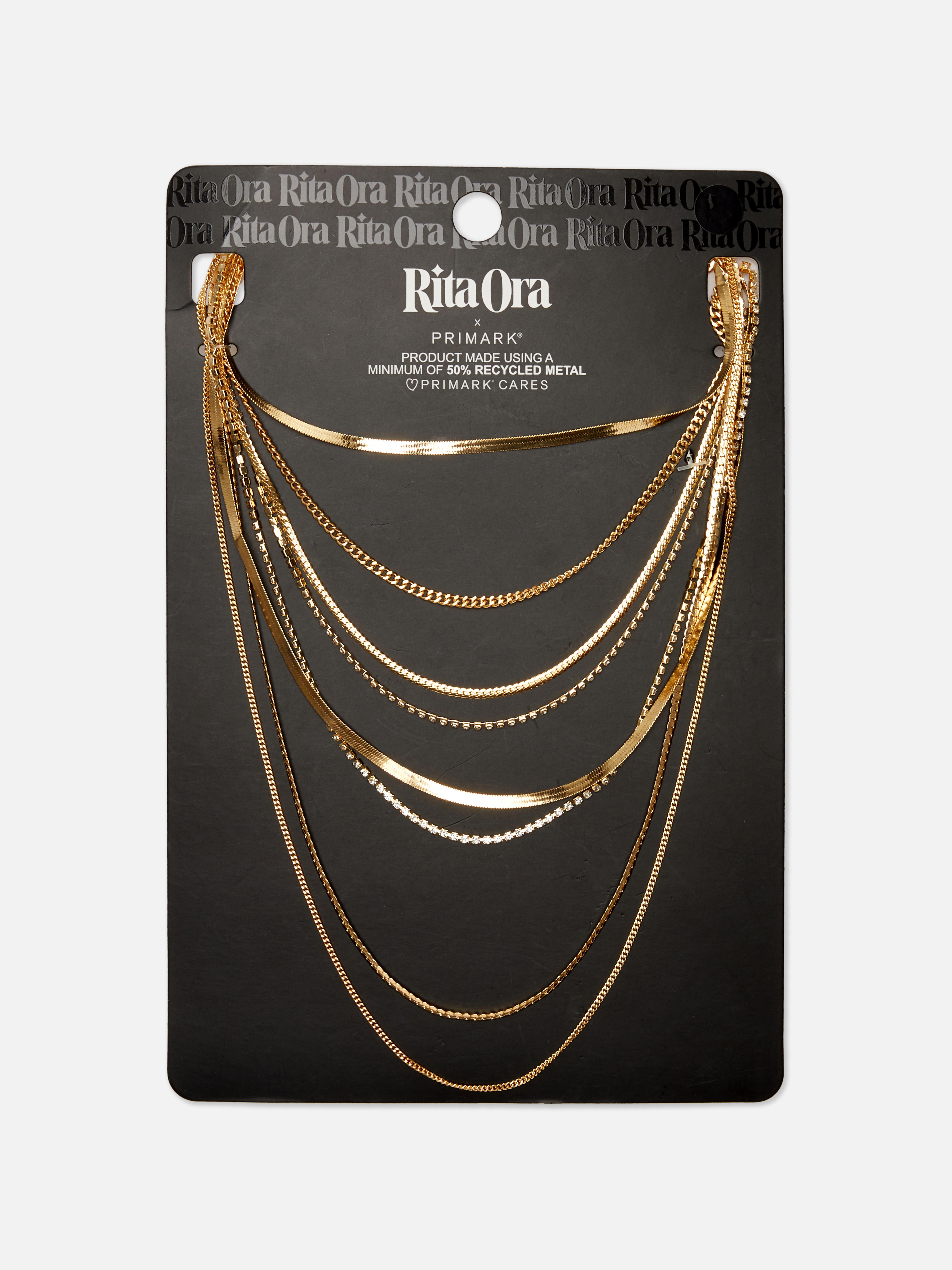 Rita Ora Layered Chain Necklace