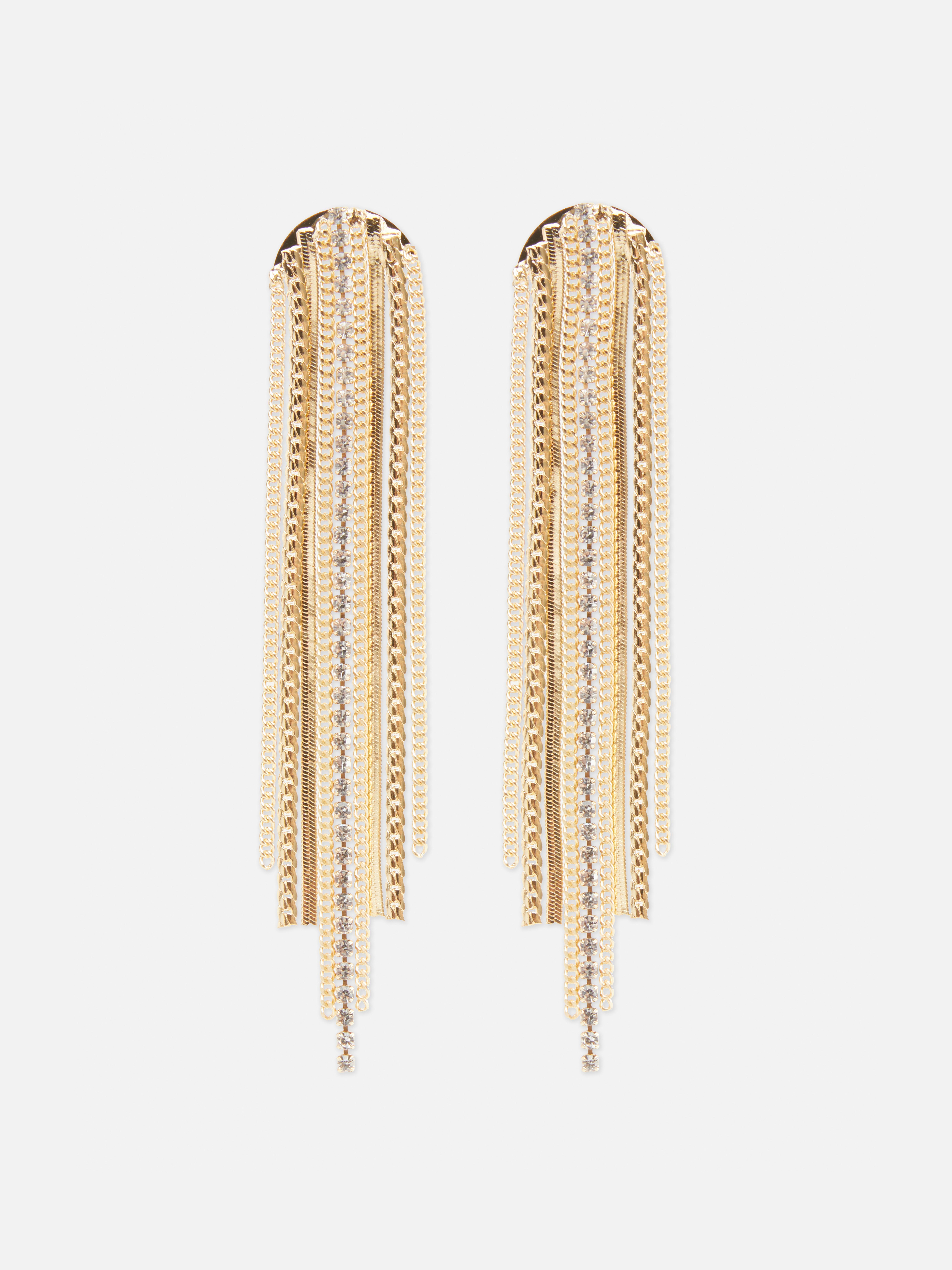 Rita Ora Chain Drop Earrings