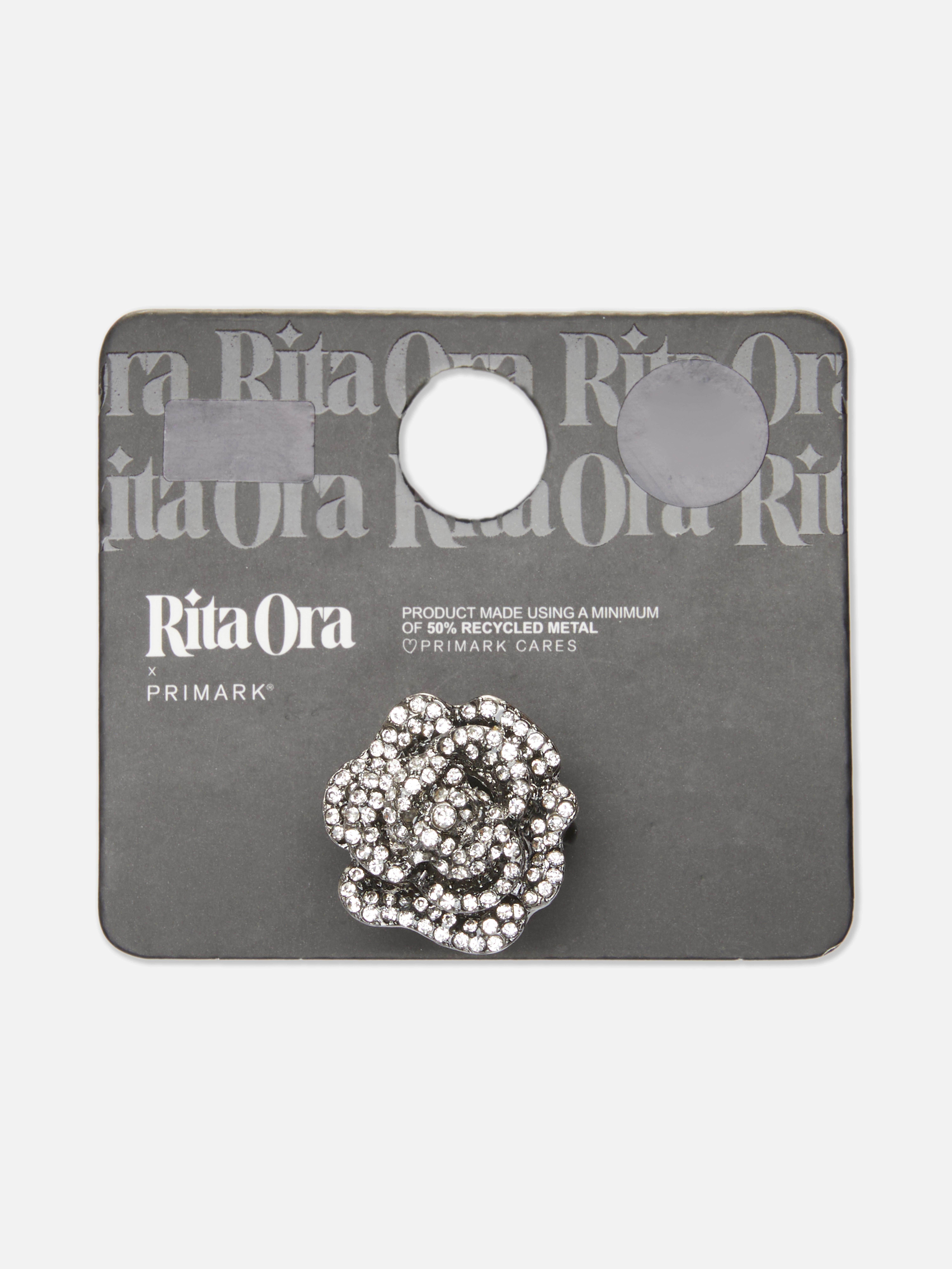 Rita Ora Diamanté Rose Ring