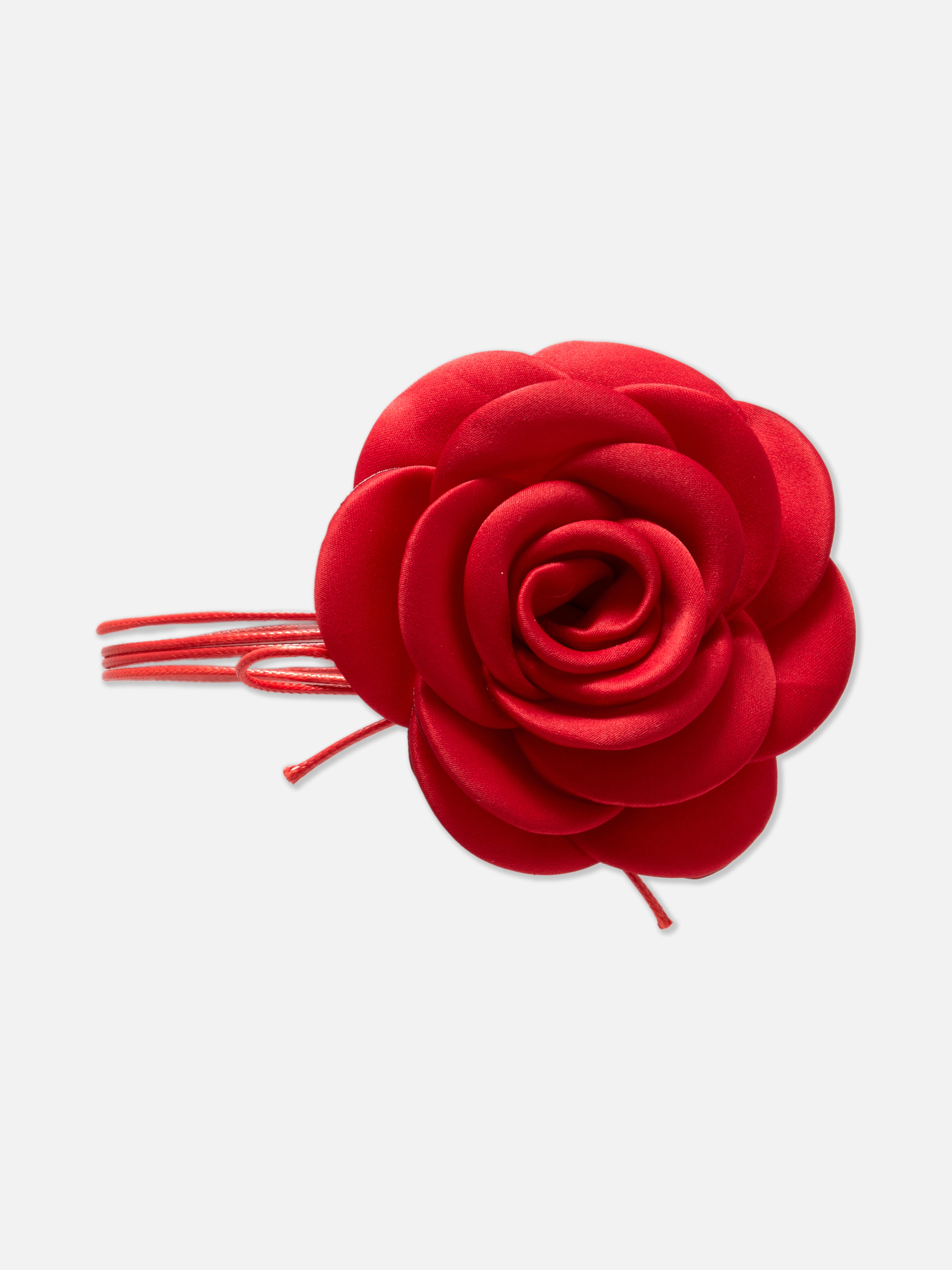 Rita Ora Satin Rose Corsage