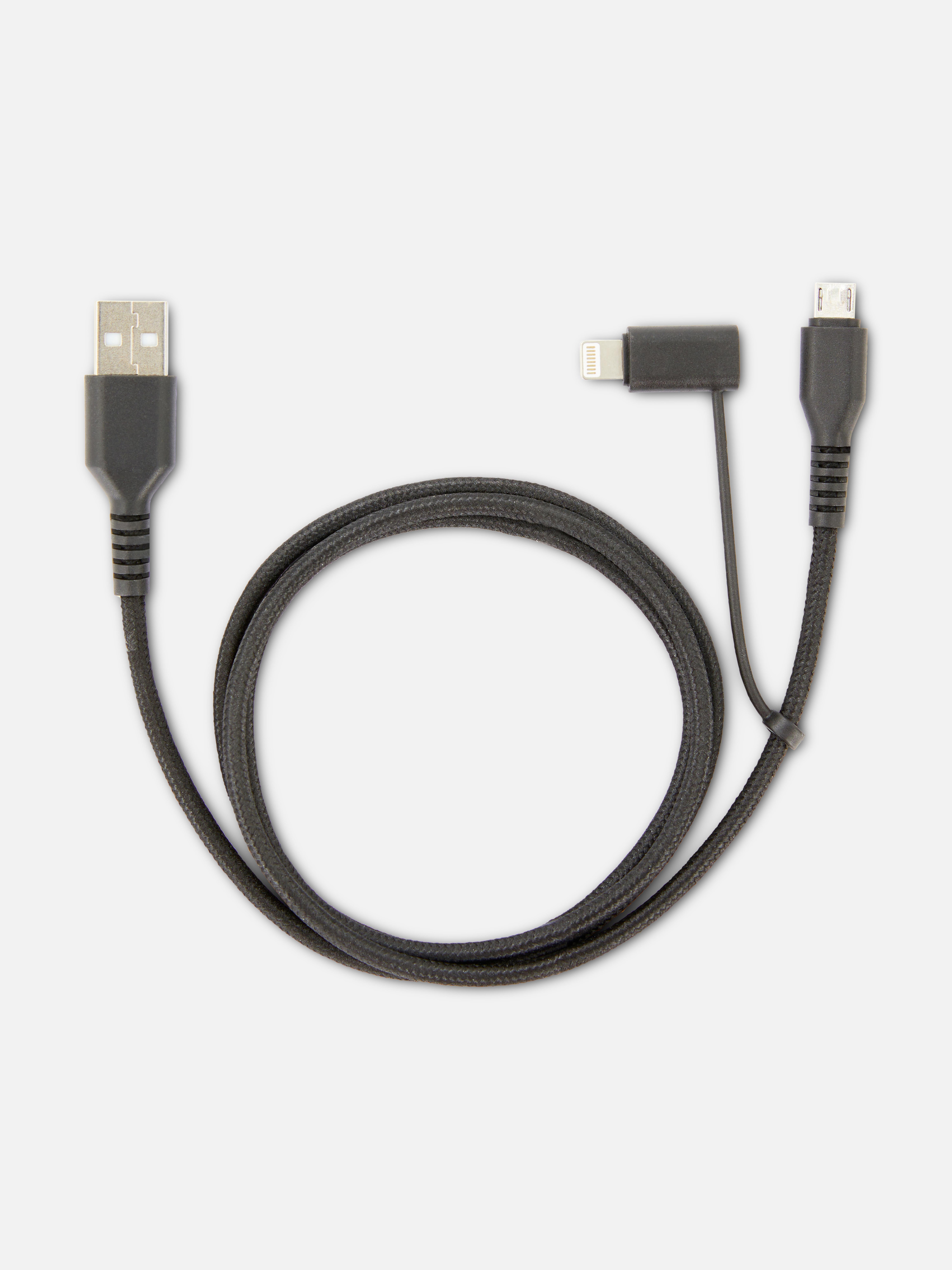 1M Dual USB Cable