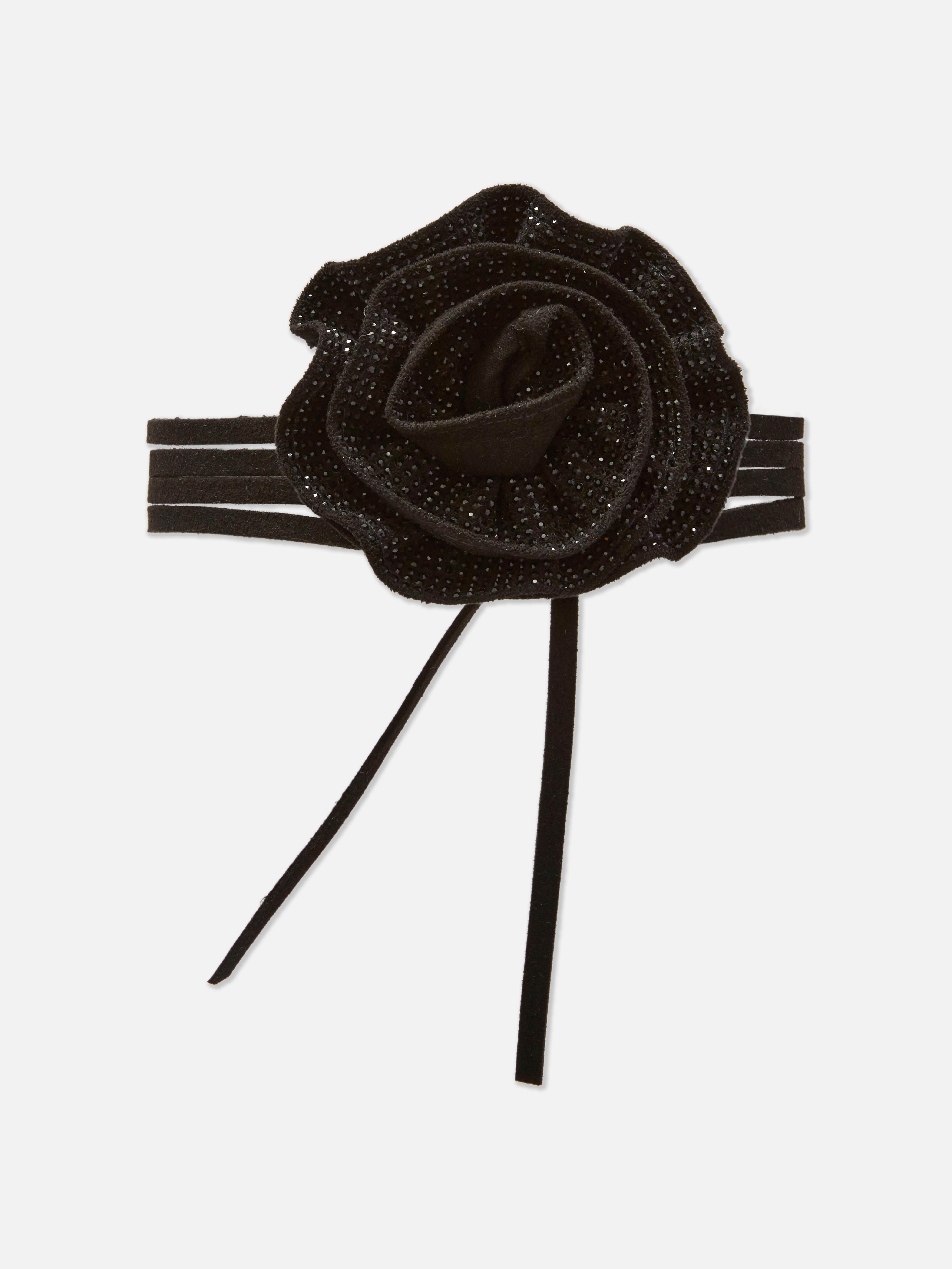 Rita Ora Embellished Rose Corsage