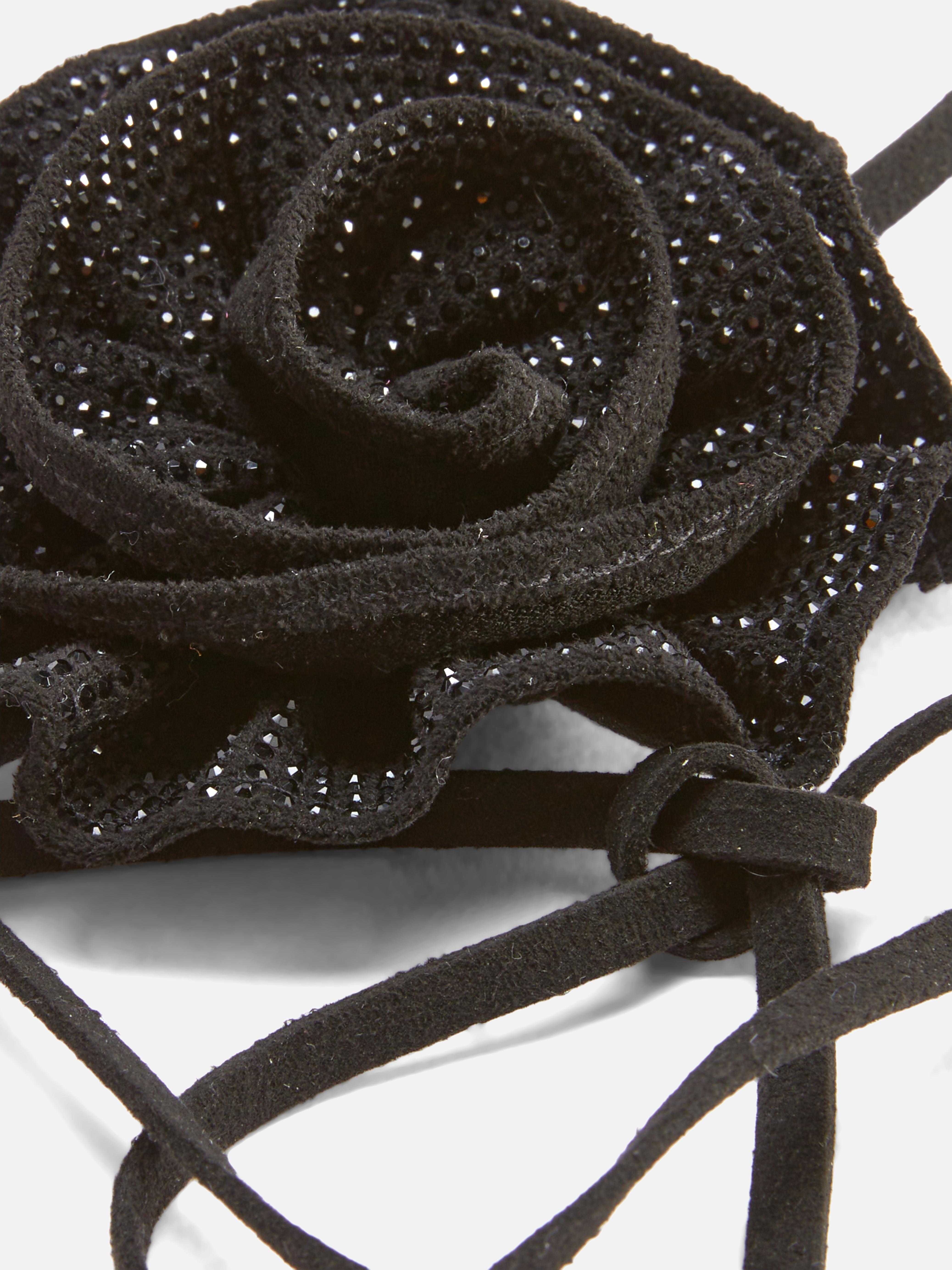Rita Ora Embellished Rose Corsage