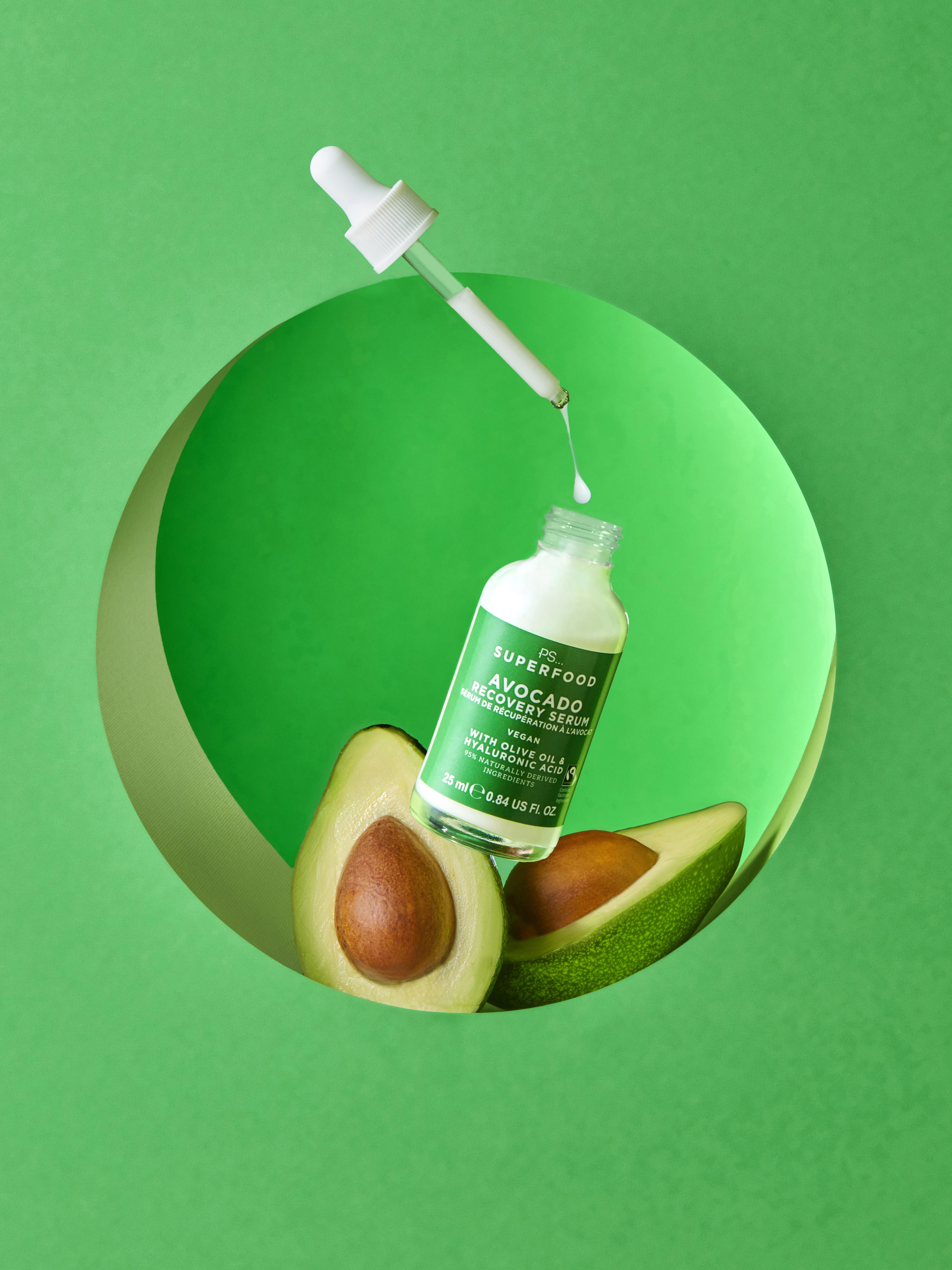 Perie termică rotundă Ser de regenerare pe bază de avocado bogat în nutrienți