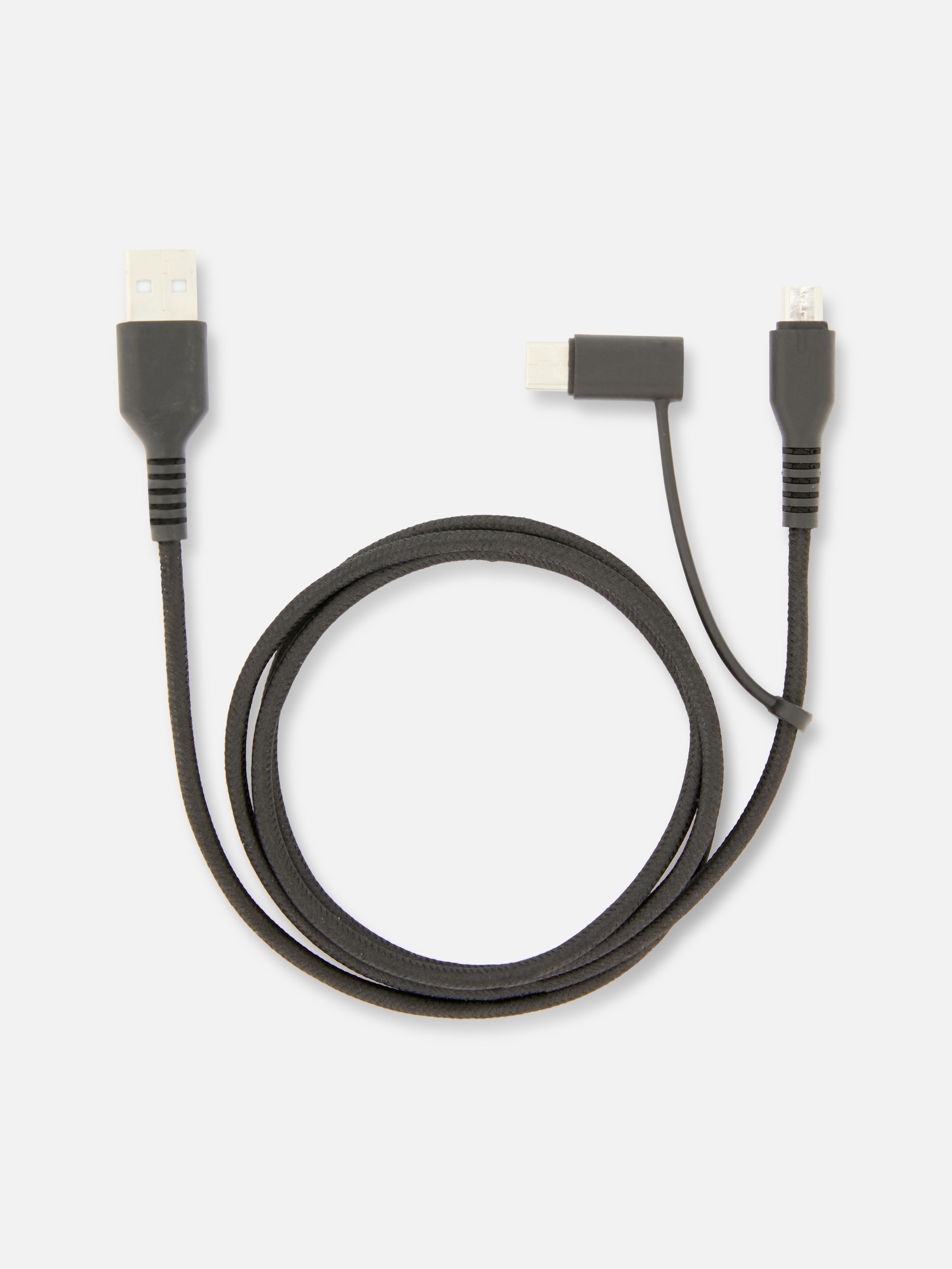 Two-in-One 1m USB Cable