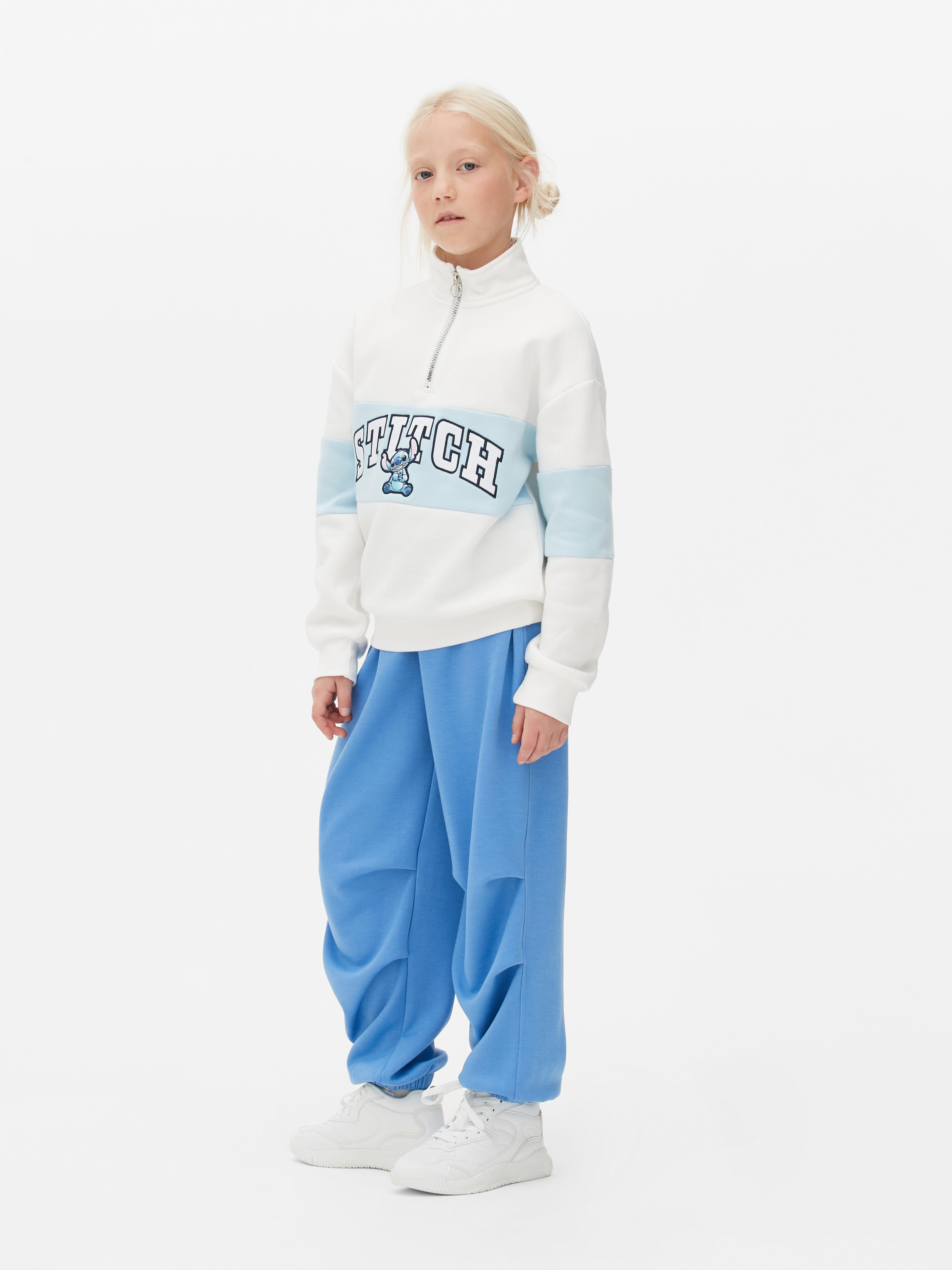 Cream Disney's Lilo & Stitch Funnel Neck Sweatshirt