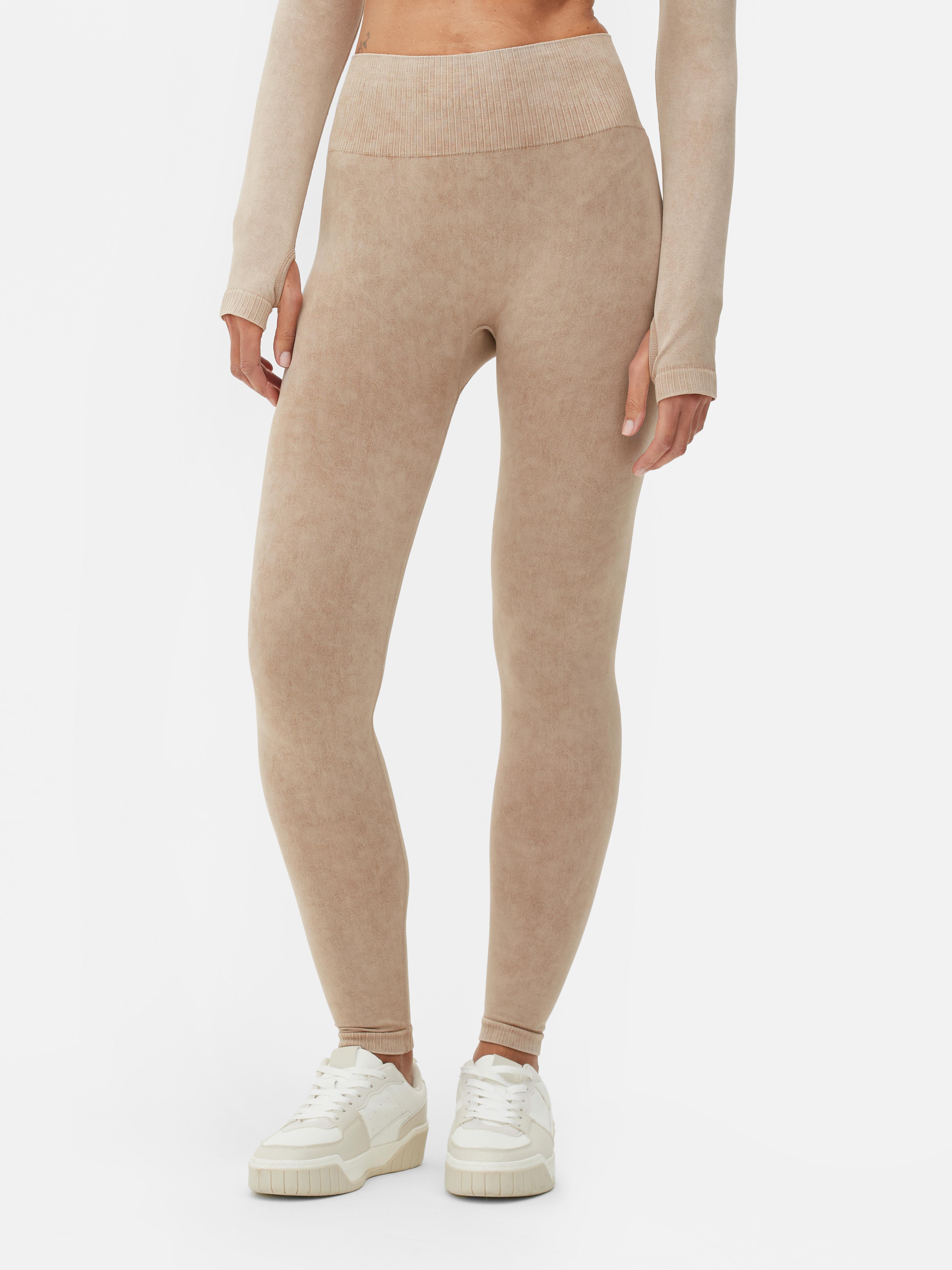 Beige shop leggings primark