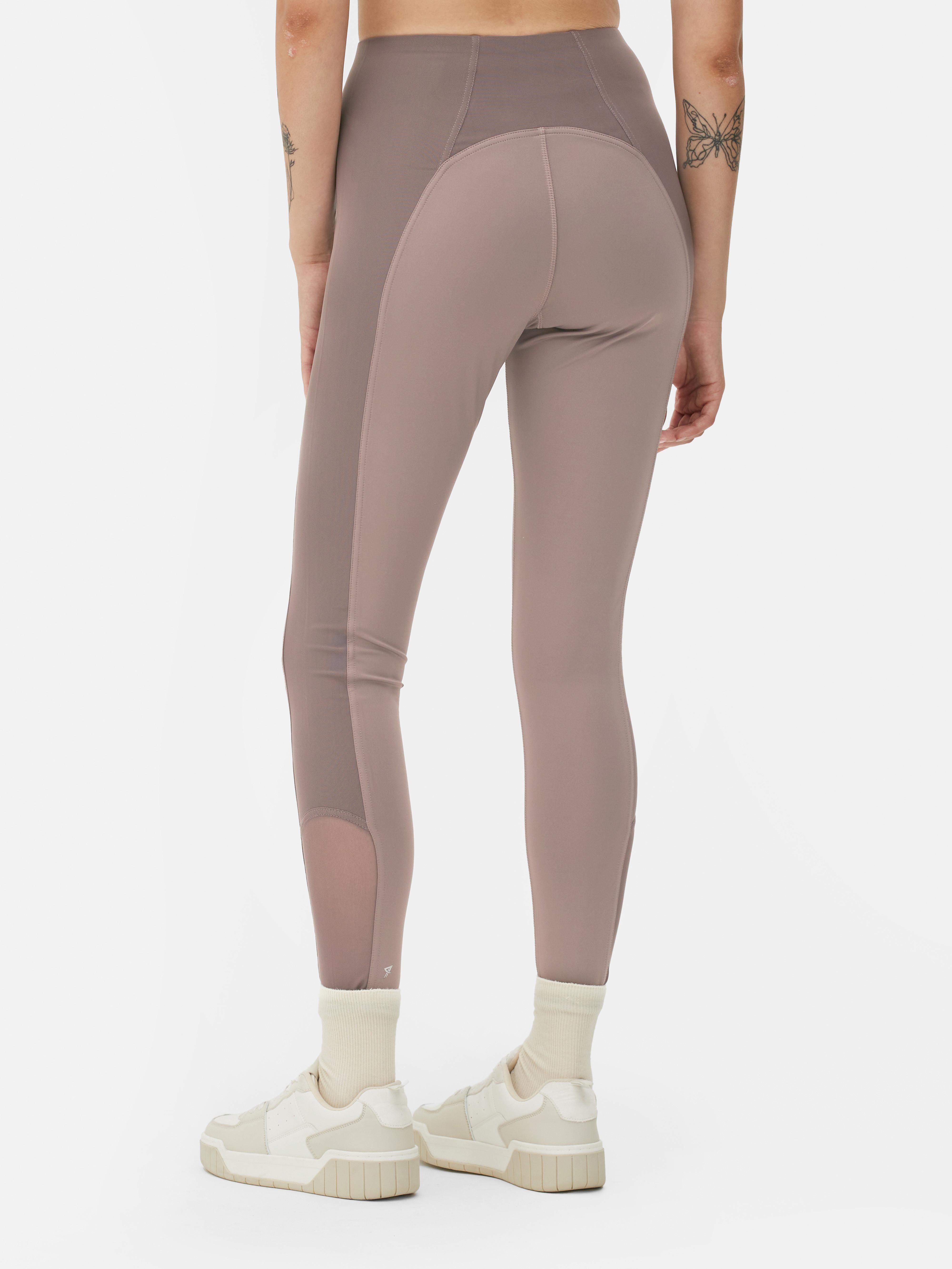 Womens Mocha Performance Marl Leggings