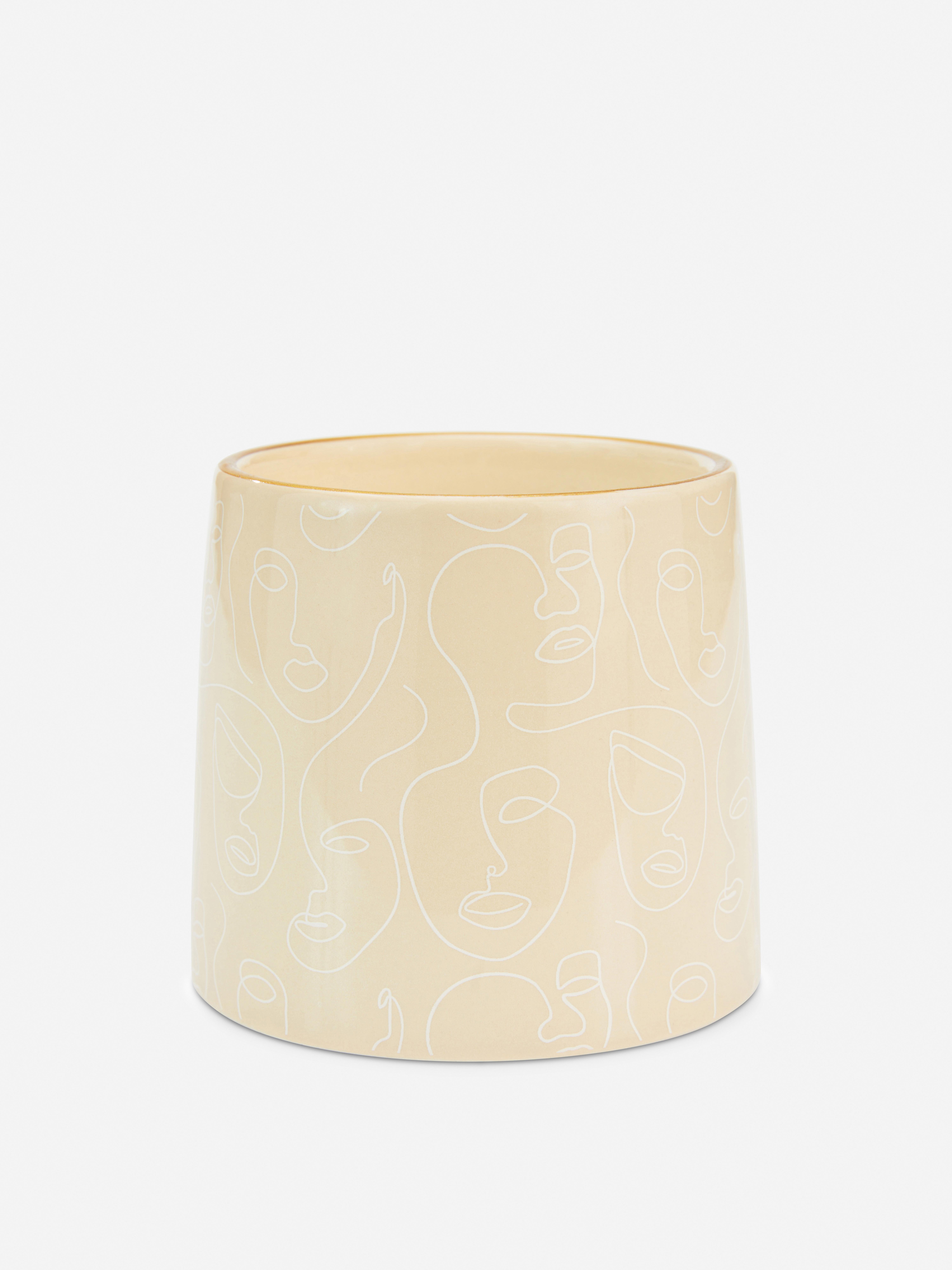 Abstract Face Design Candle