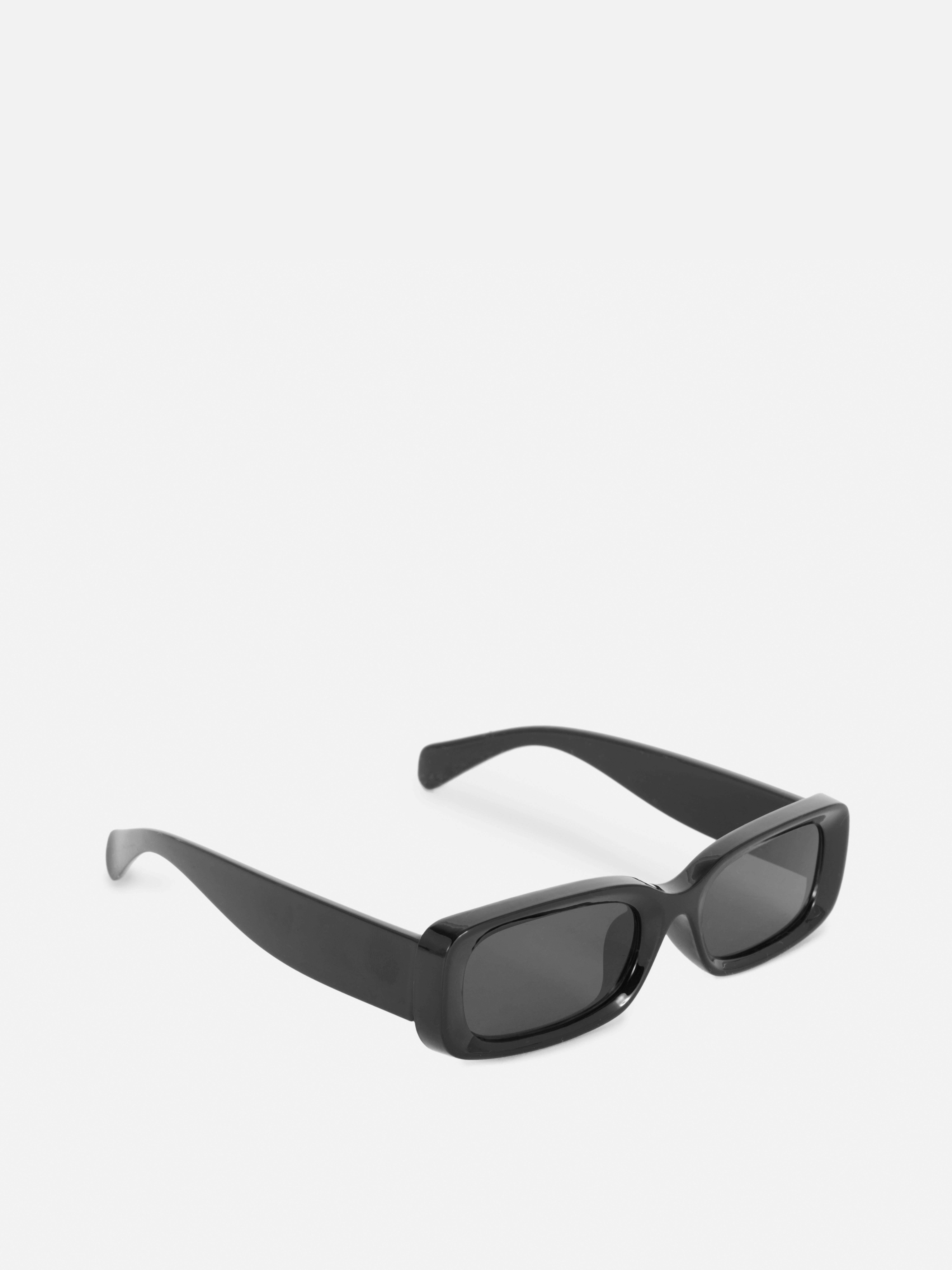 Women's Black Rectangle Frame Tinted Sunglasses | Primark