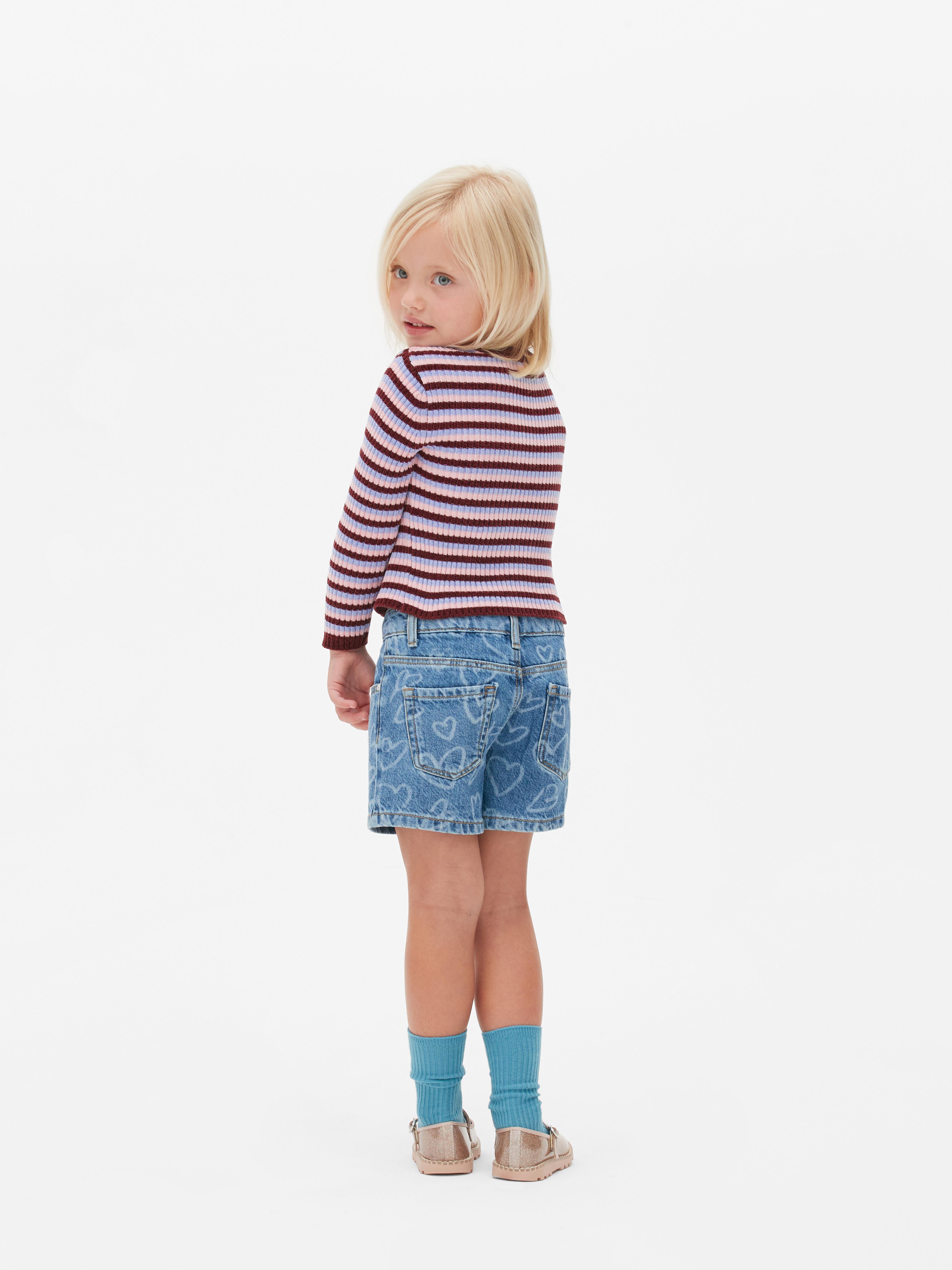 Girls Blue Laser Print Denim Shorts | Primark