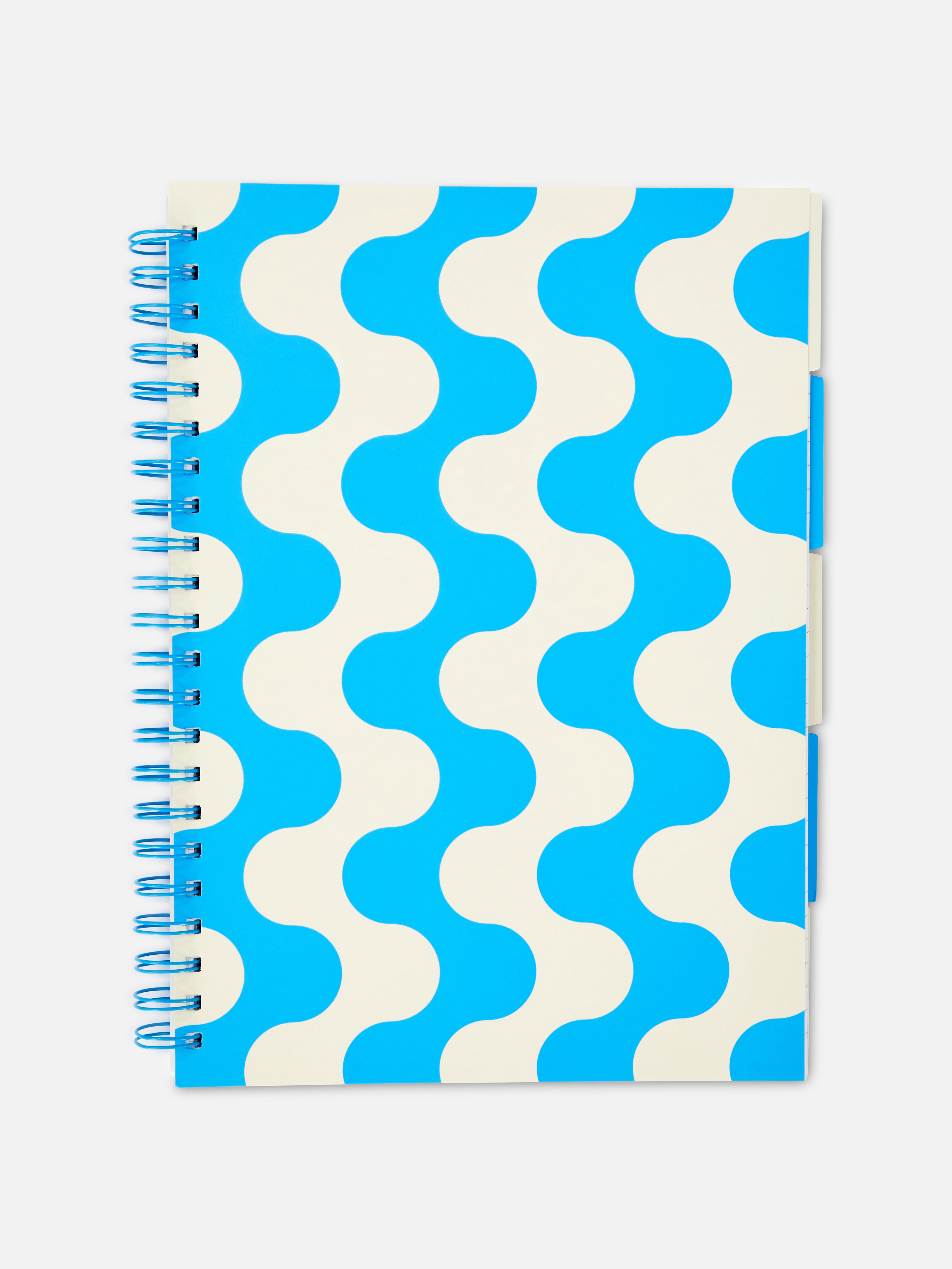 Blue Swirl Print A4 Notebook Primark 