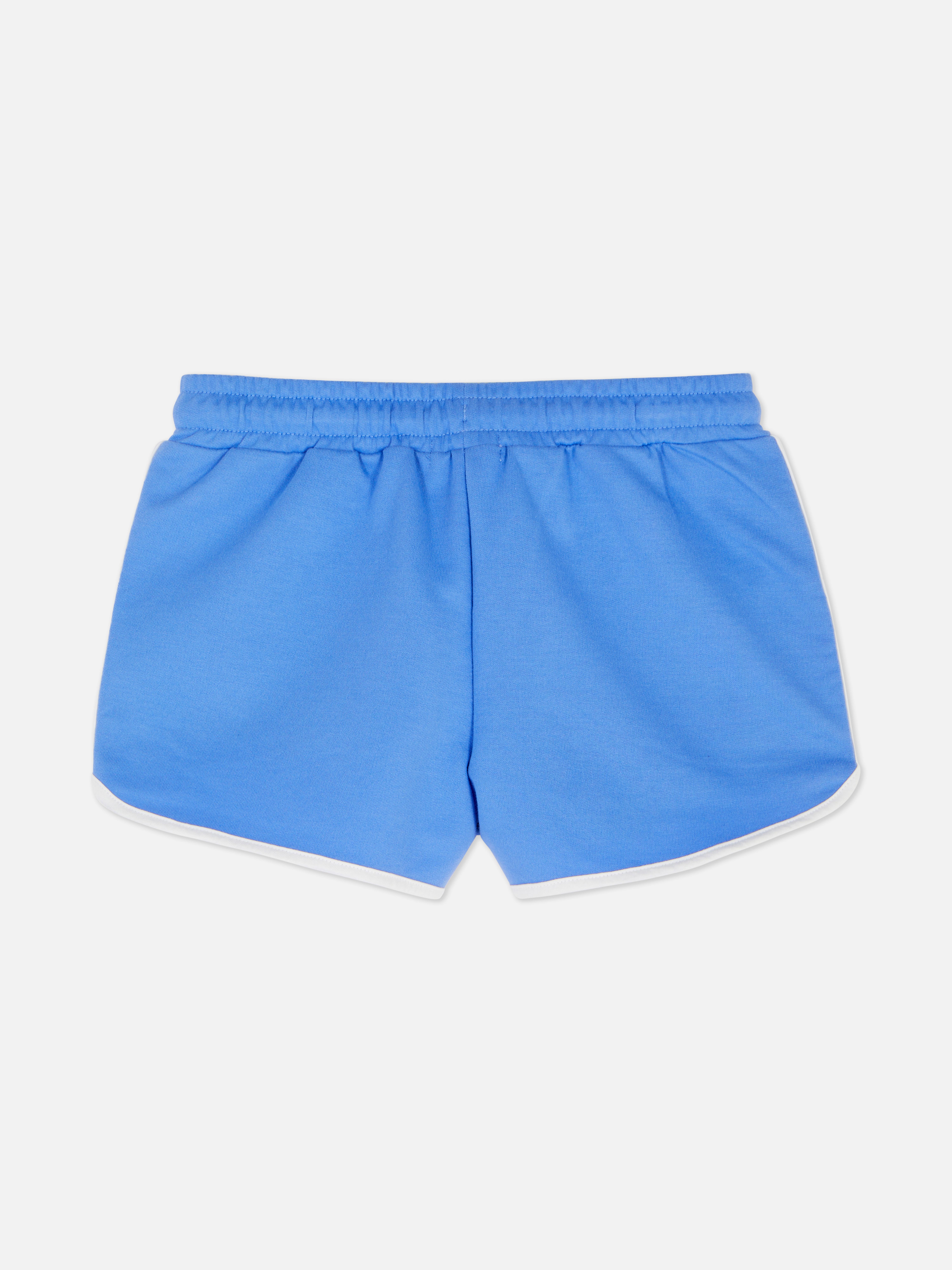 Girls Blue Drawstring Runner Shorts Primark