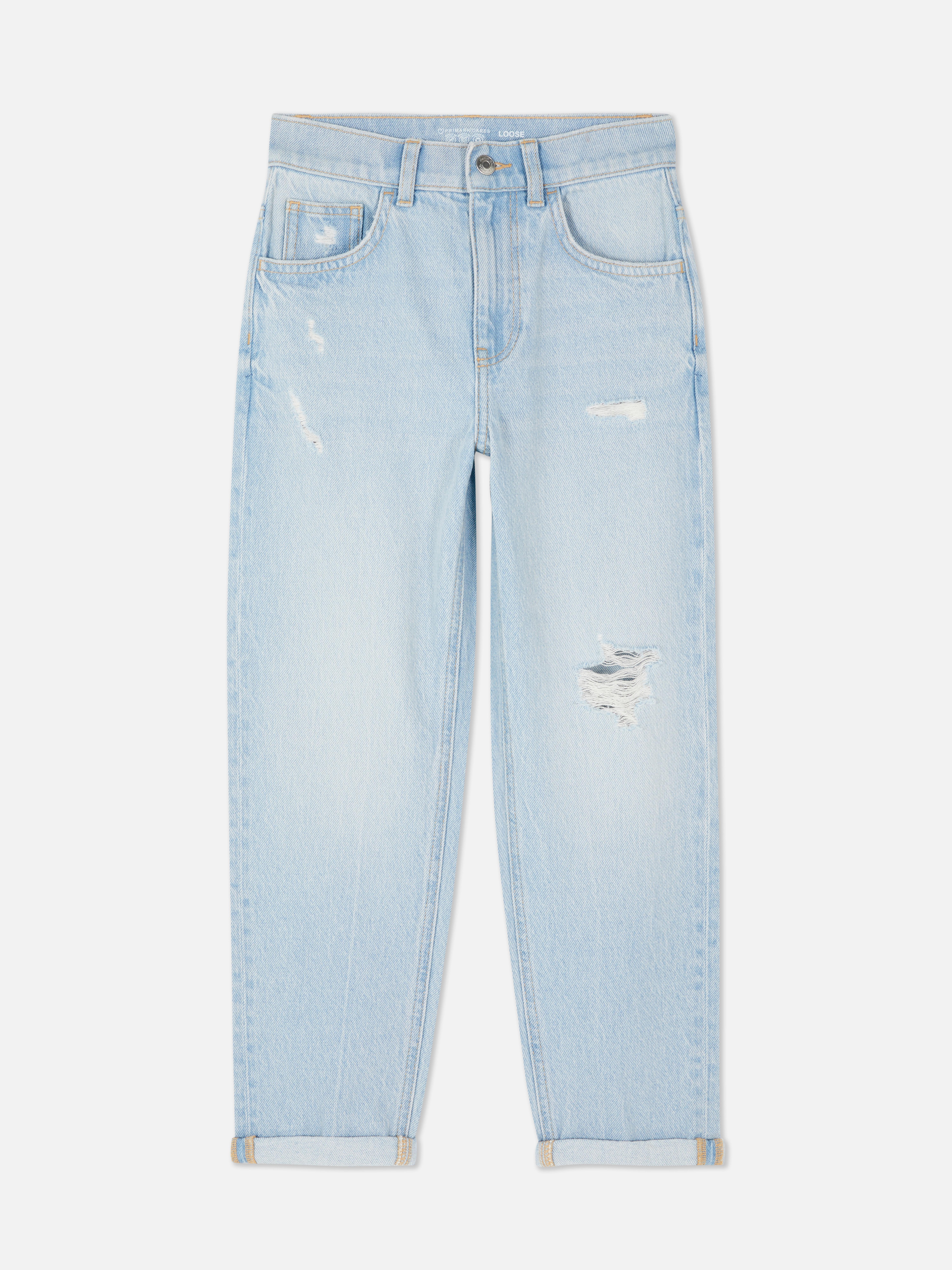 Blue ripped hot sale jeans primark