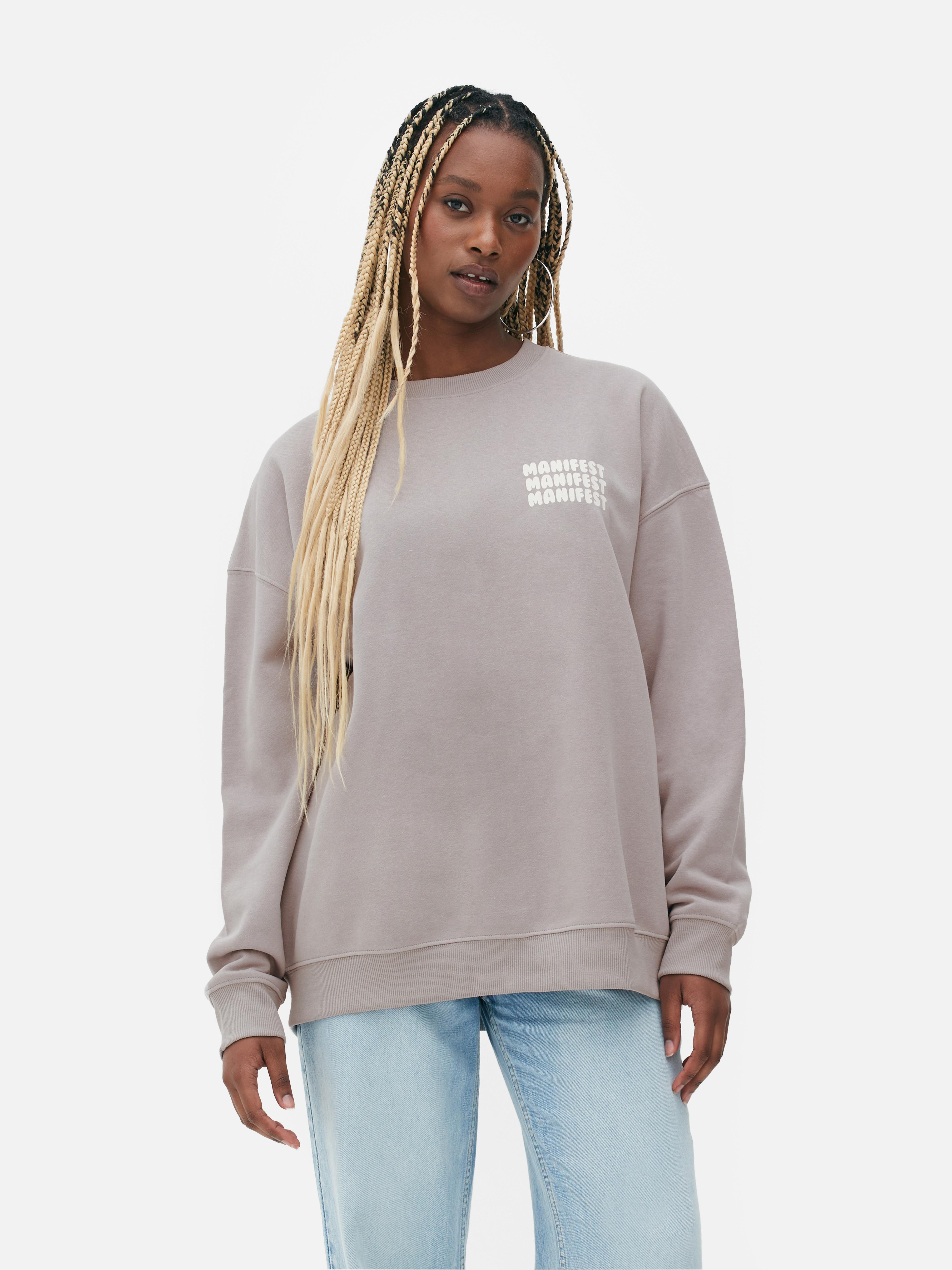 Sudadera extragrande estampada Primark