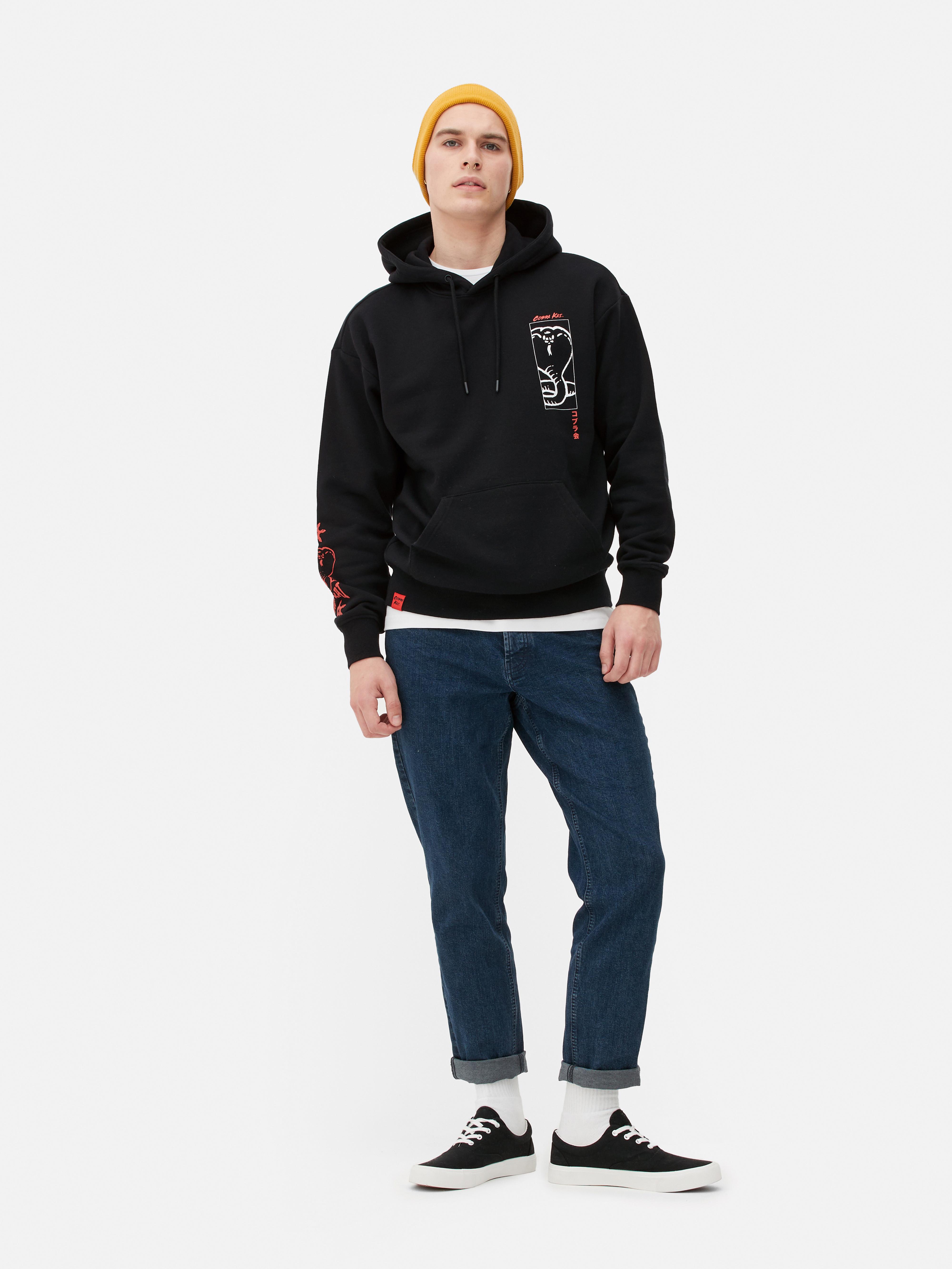 Sudadera con capucha Logotipo Para chicos, Negro