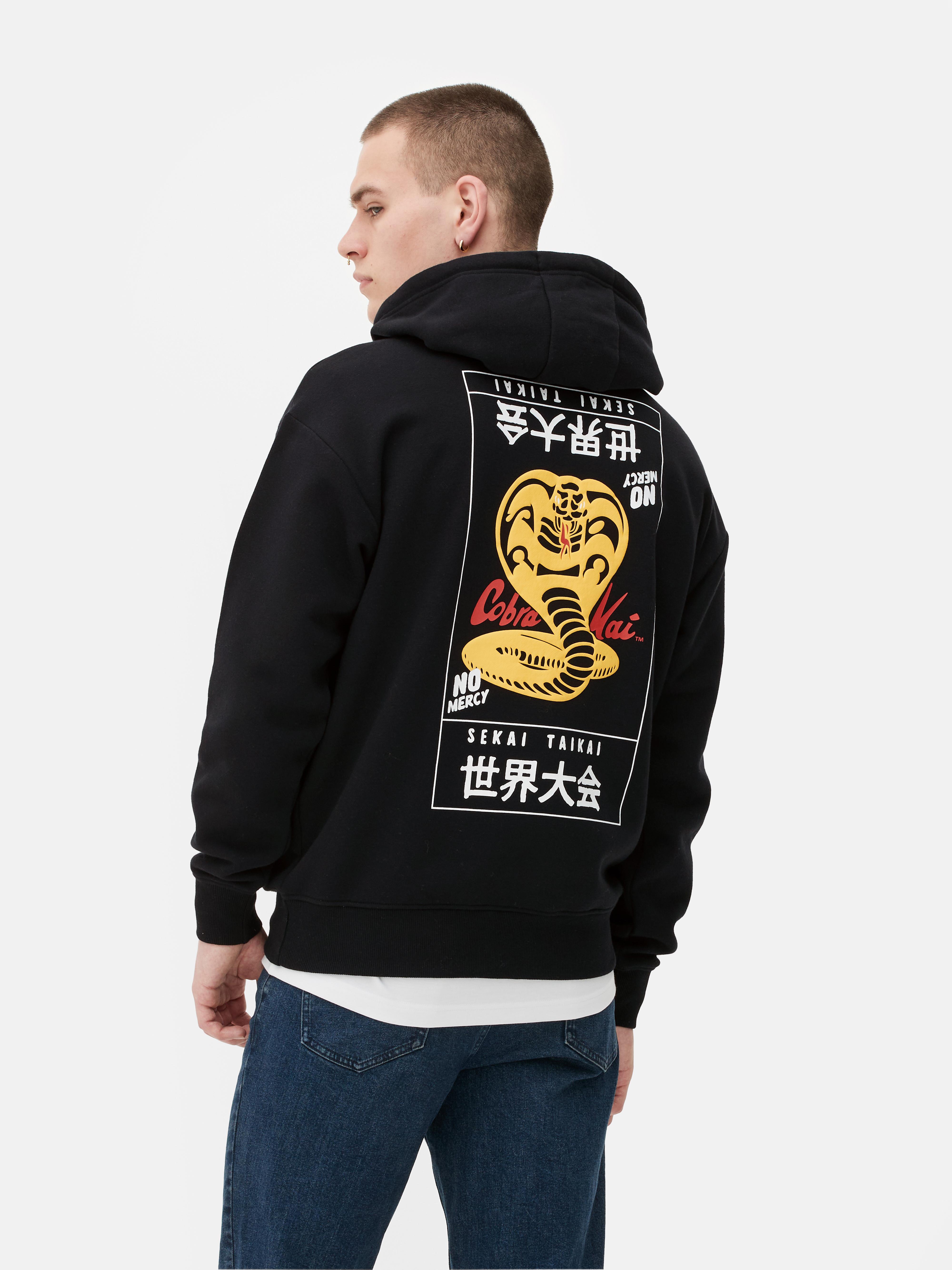 Sudadera con capucha y logotipo de Cobra Kai Primark