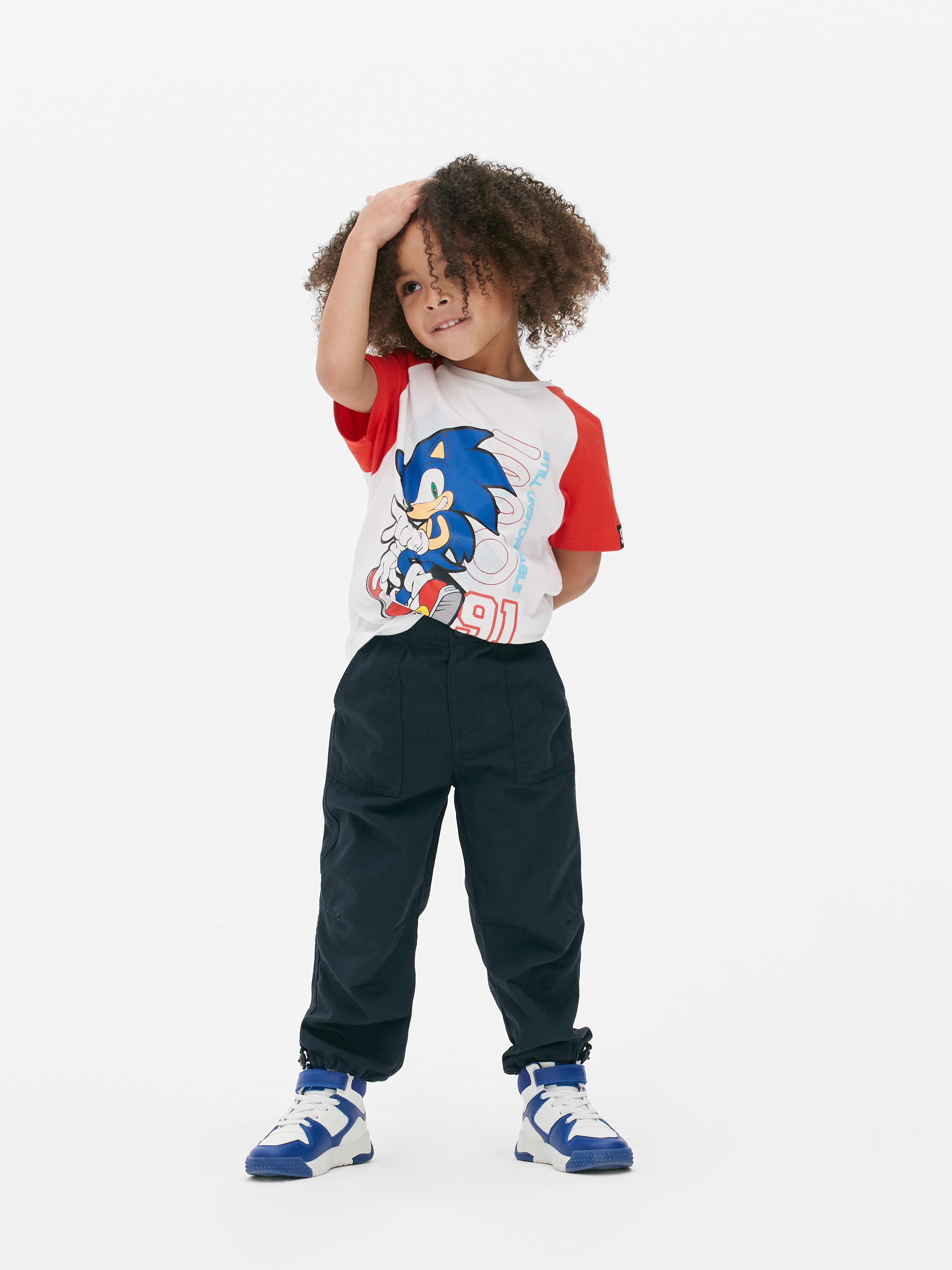 Pantalone tuta bambino cotone blu navy tinta unita