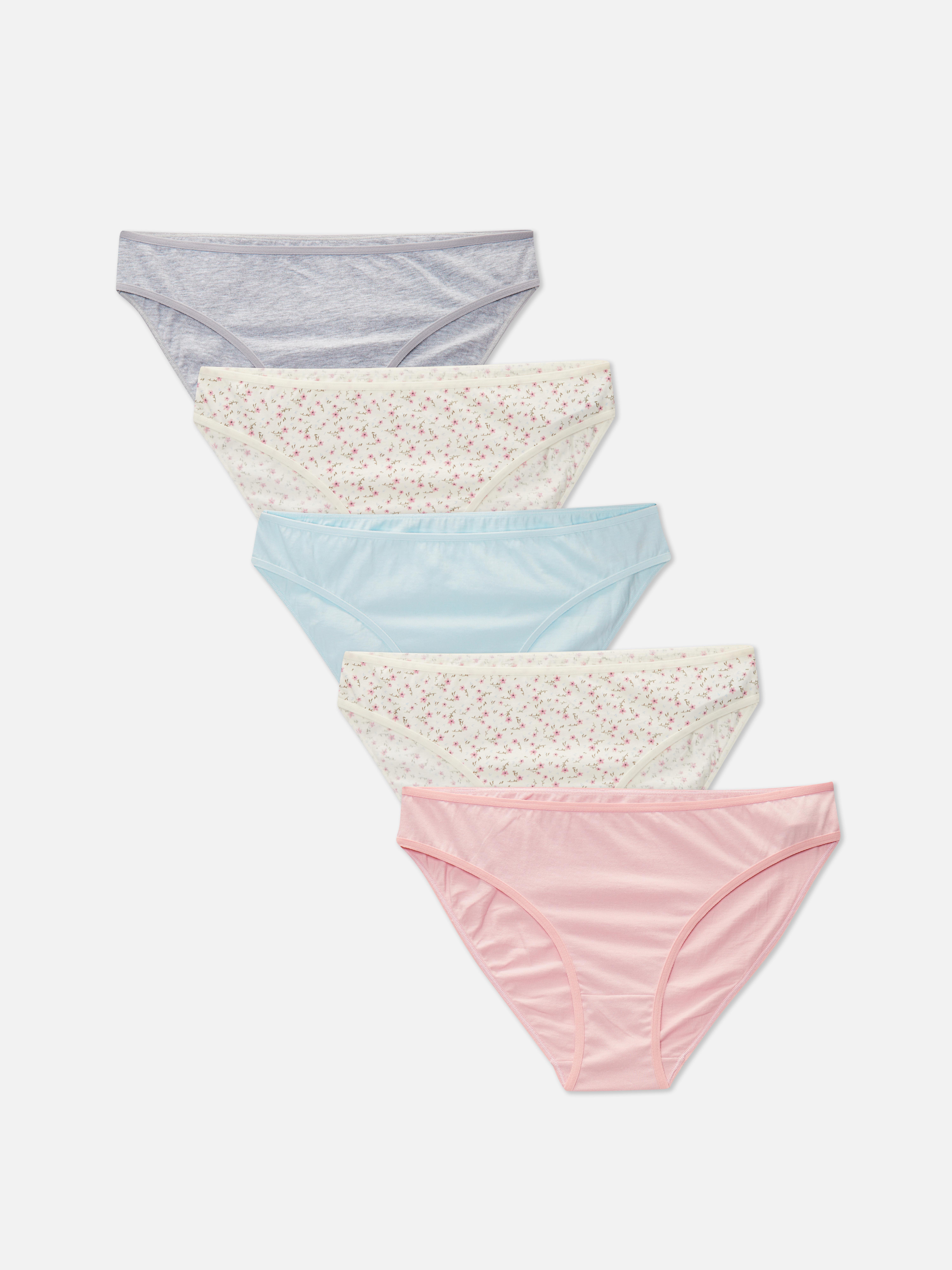 Thongs Knickers Ladies Underwear Primark Womens Multipack Cotton Everyday  Casual