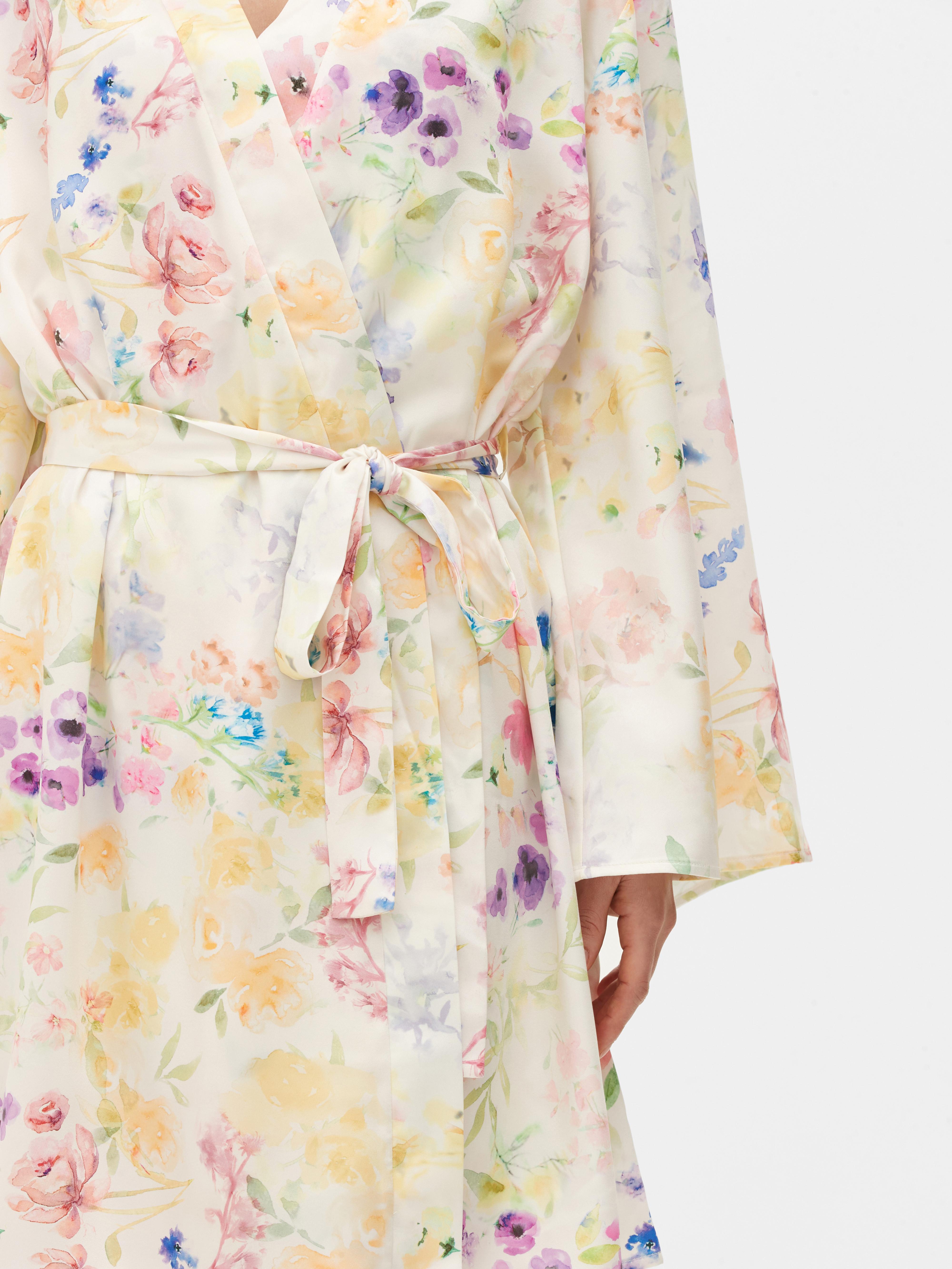 Peignoir floral en satin Primark